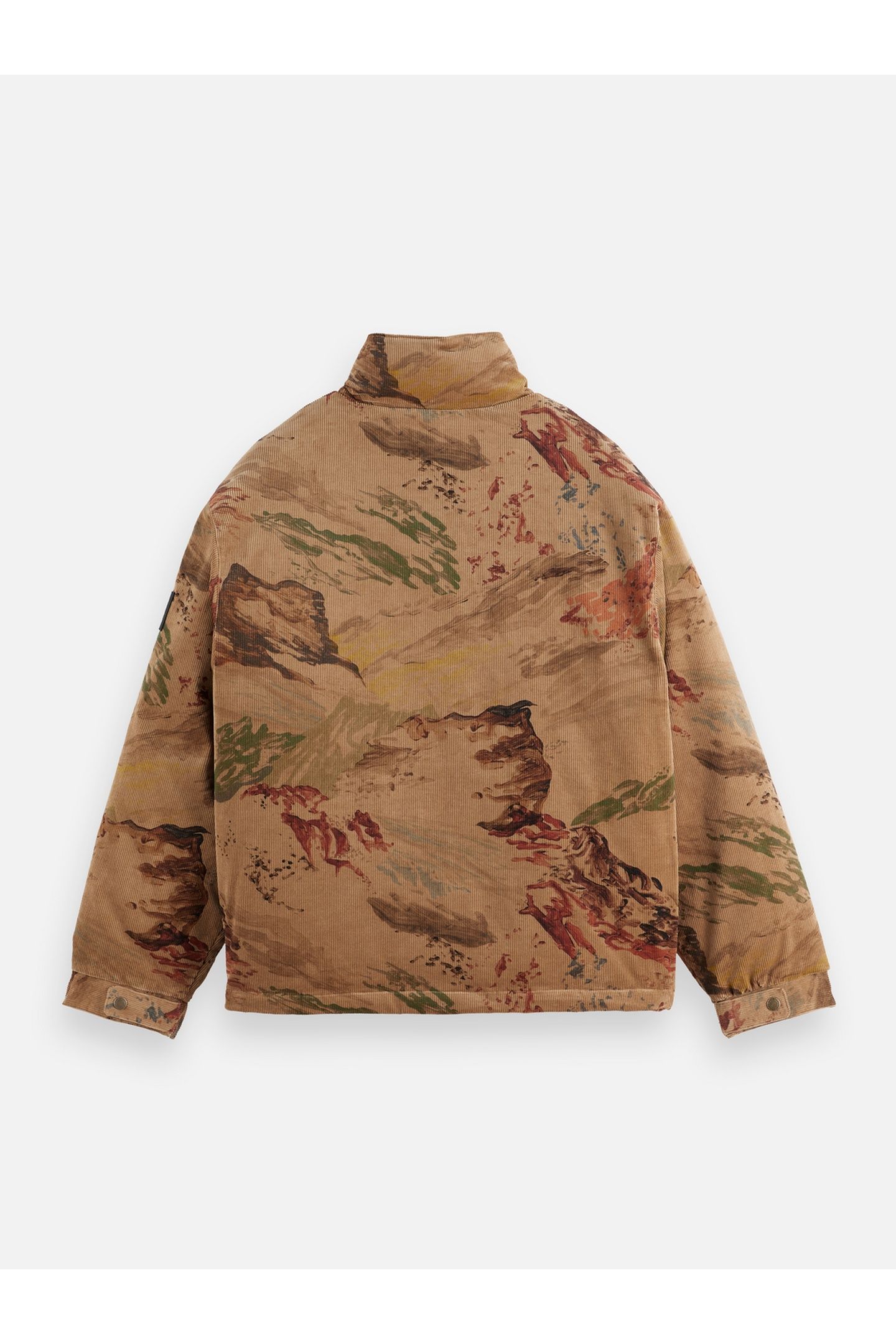MOUNTAIN PRINT CORDUROY PUFFER MOUNTAIN TANNIN AOP 5
