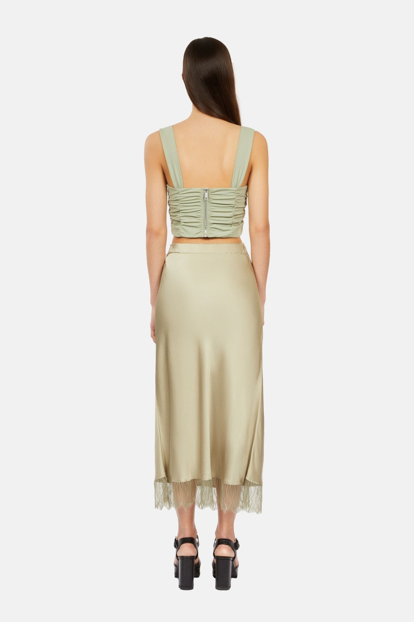 TOP WITH BALCONY AND ZIPPERED STRAP KAKI GREY 4