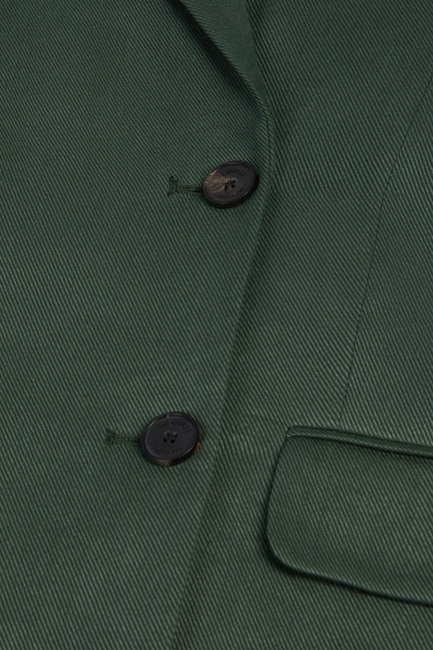 DOUBLE-BREASTED BUTTON-ON JACKET WOOD KAKI 6
