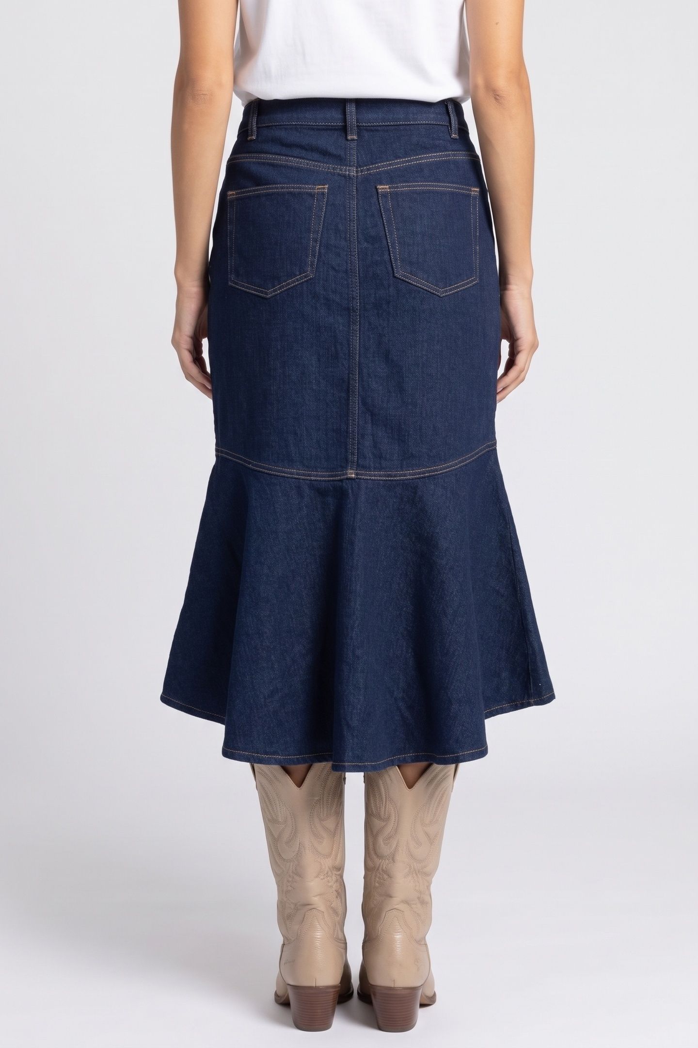 JAIPUR DENIM SKIRT BLUE 2