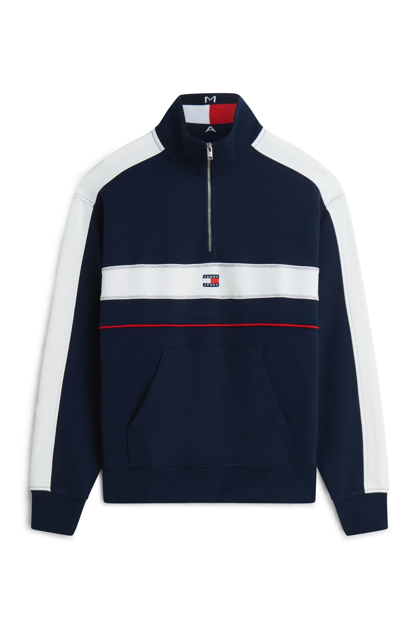 RELAXED COLORBLOCK QUARTER ZIP DARK NIGHT NAVY 4