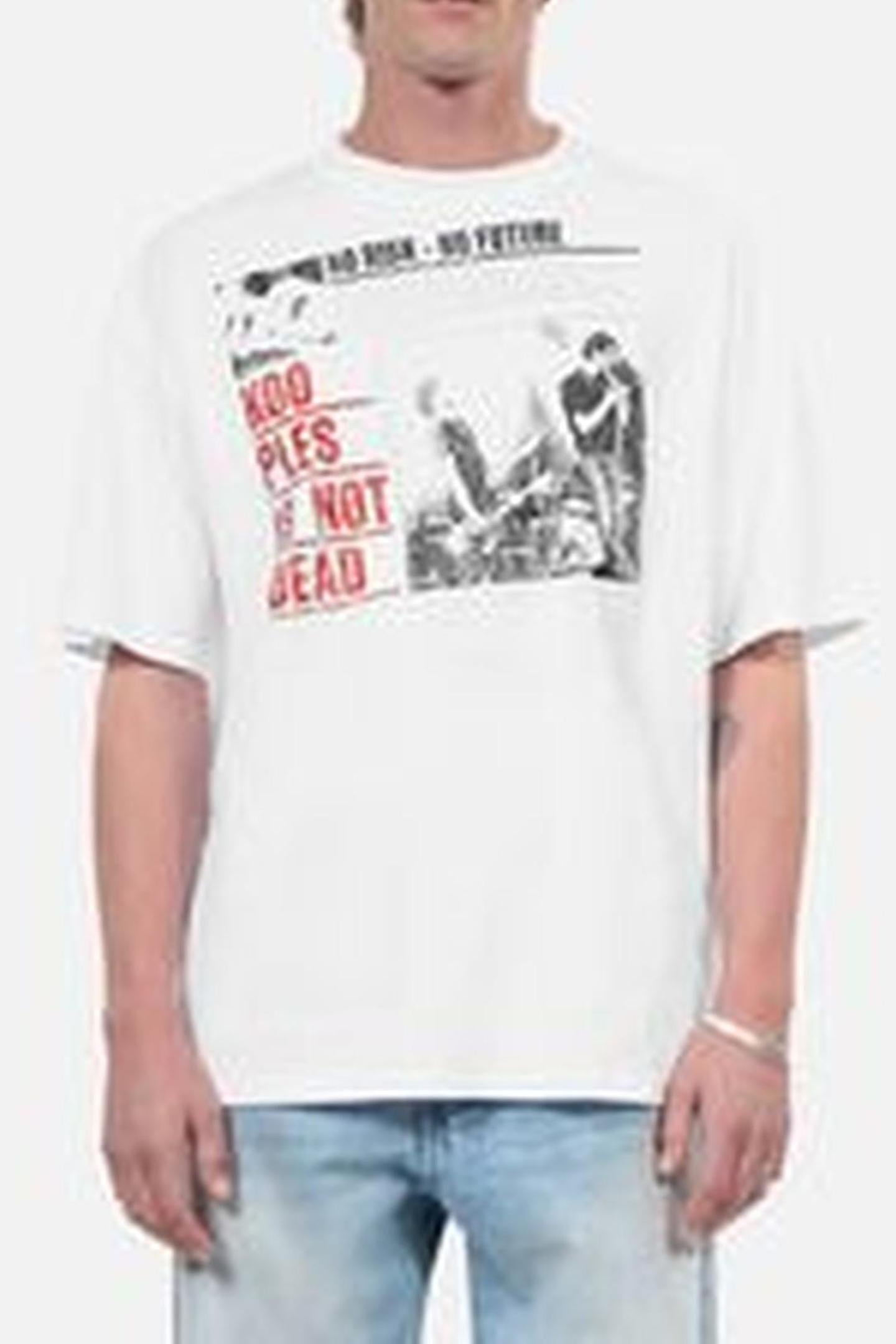SHORT-SLEEVED T-SHIRT WITH PRINT ON THE FRONT ECRU 3