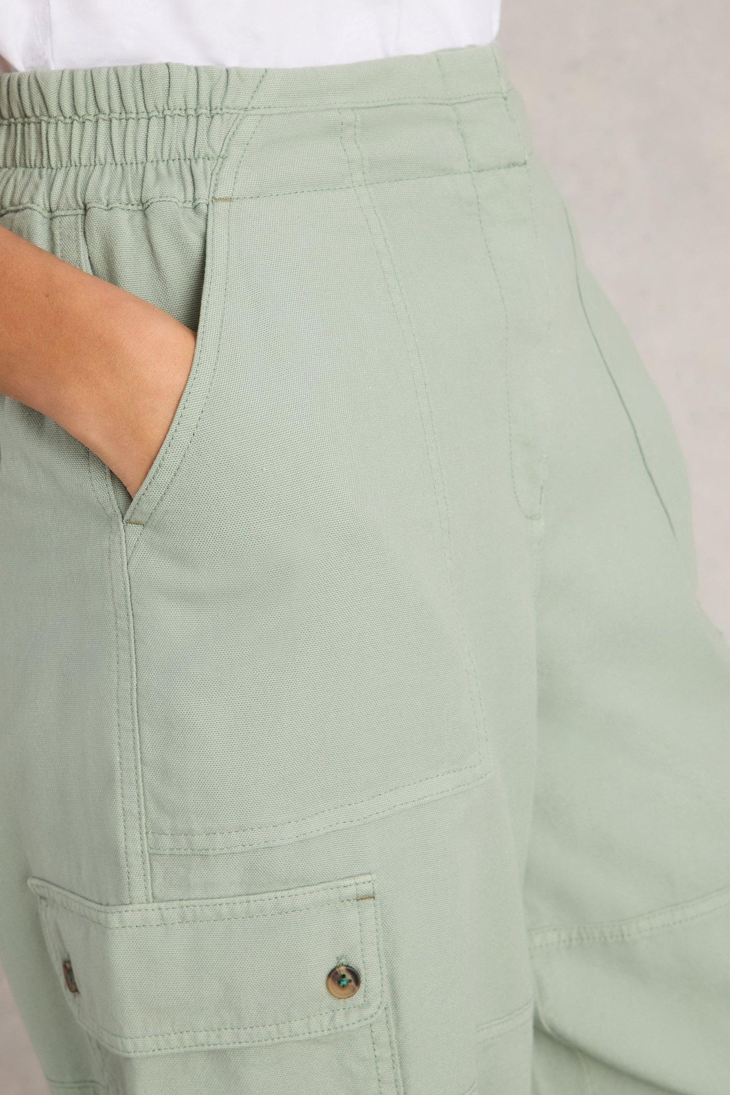 ANABEL SOFT BARREL CARGO LIGHT GREEN 5
