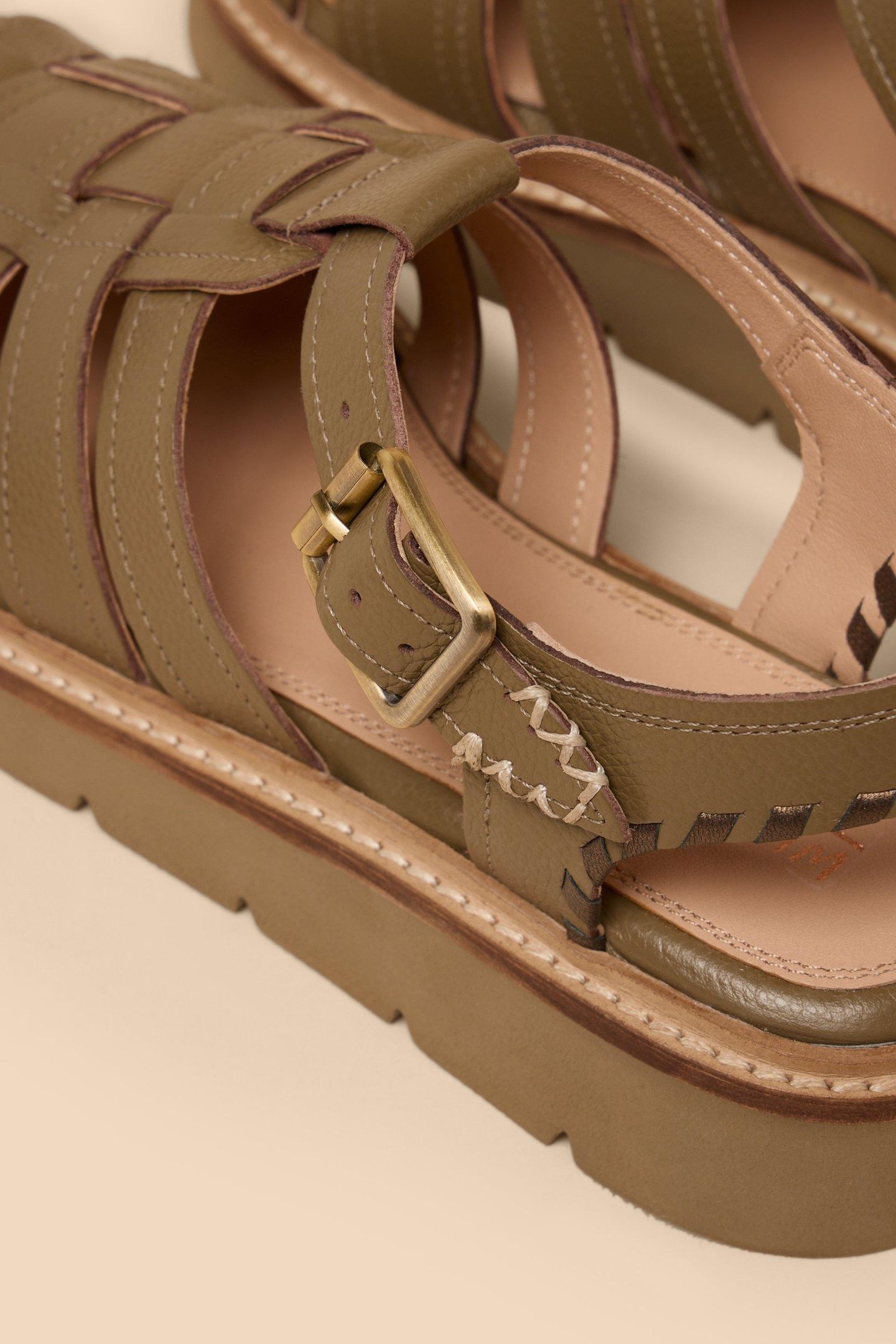 CHUNKY FISHERMAN SANDAL KHAKI GREEN 4