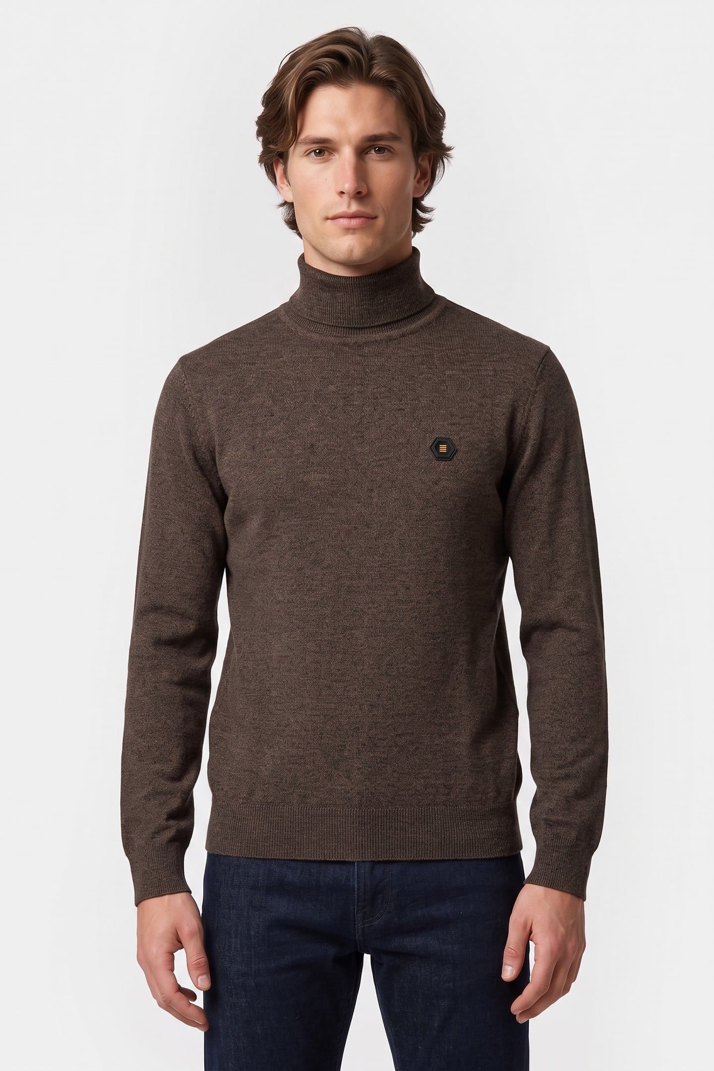 PULLOVER ROLL NECK TAUPE 1