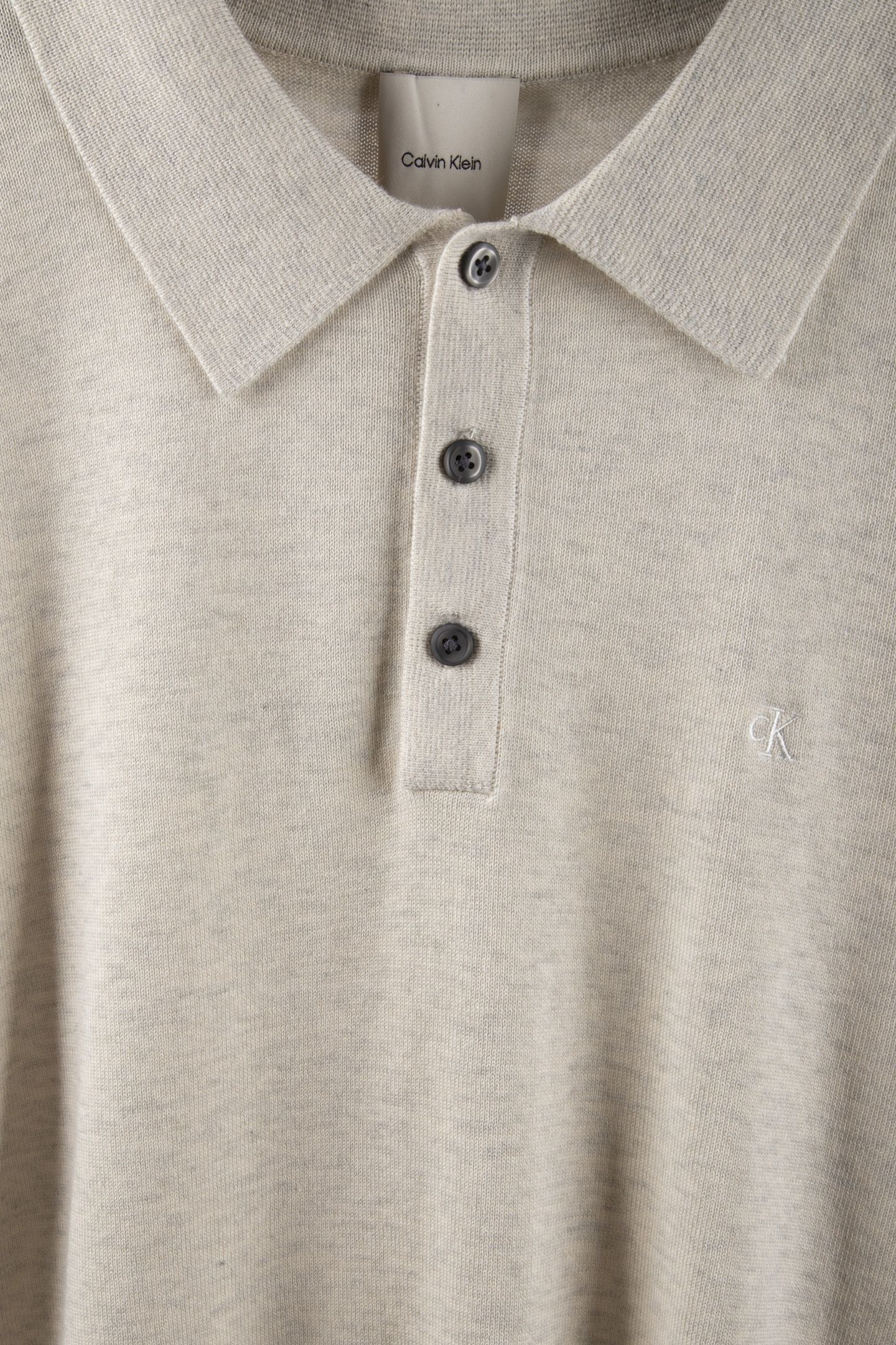 SS SUPIMA COTTON POLO SNOW HEATHER 4
