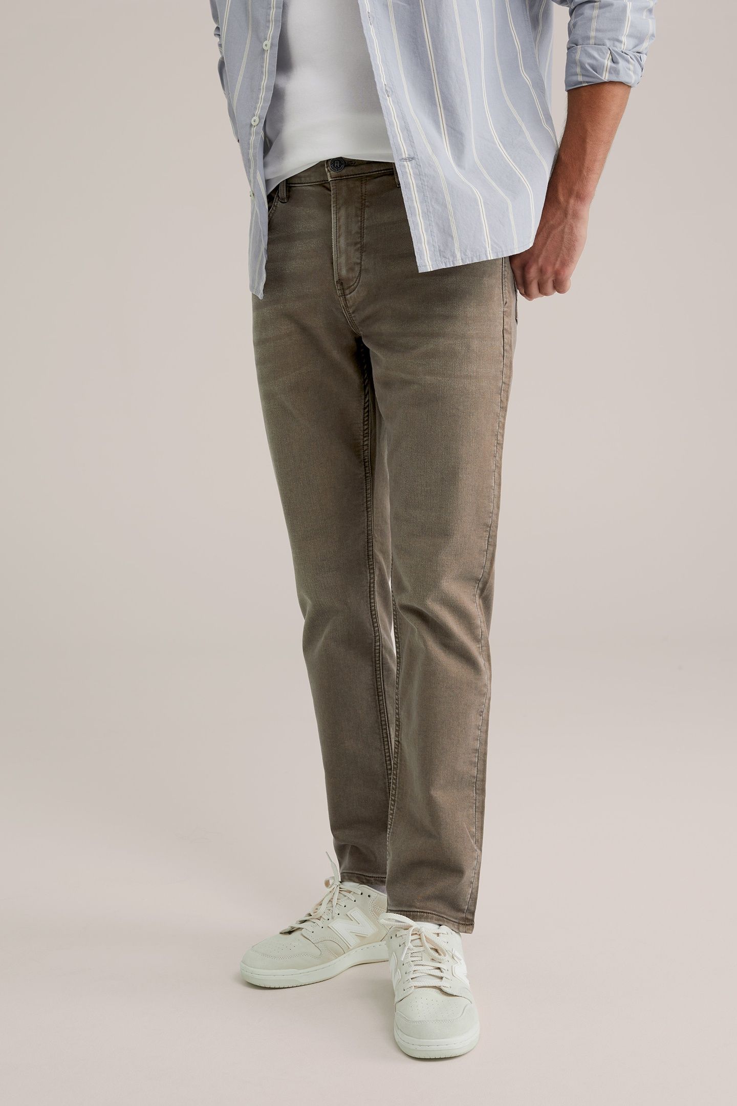5-POCKET MID WAIST BROWN 1