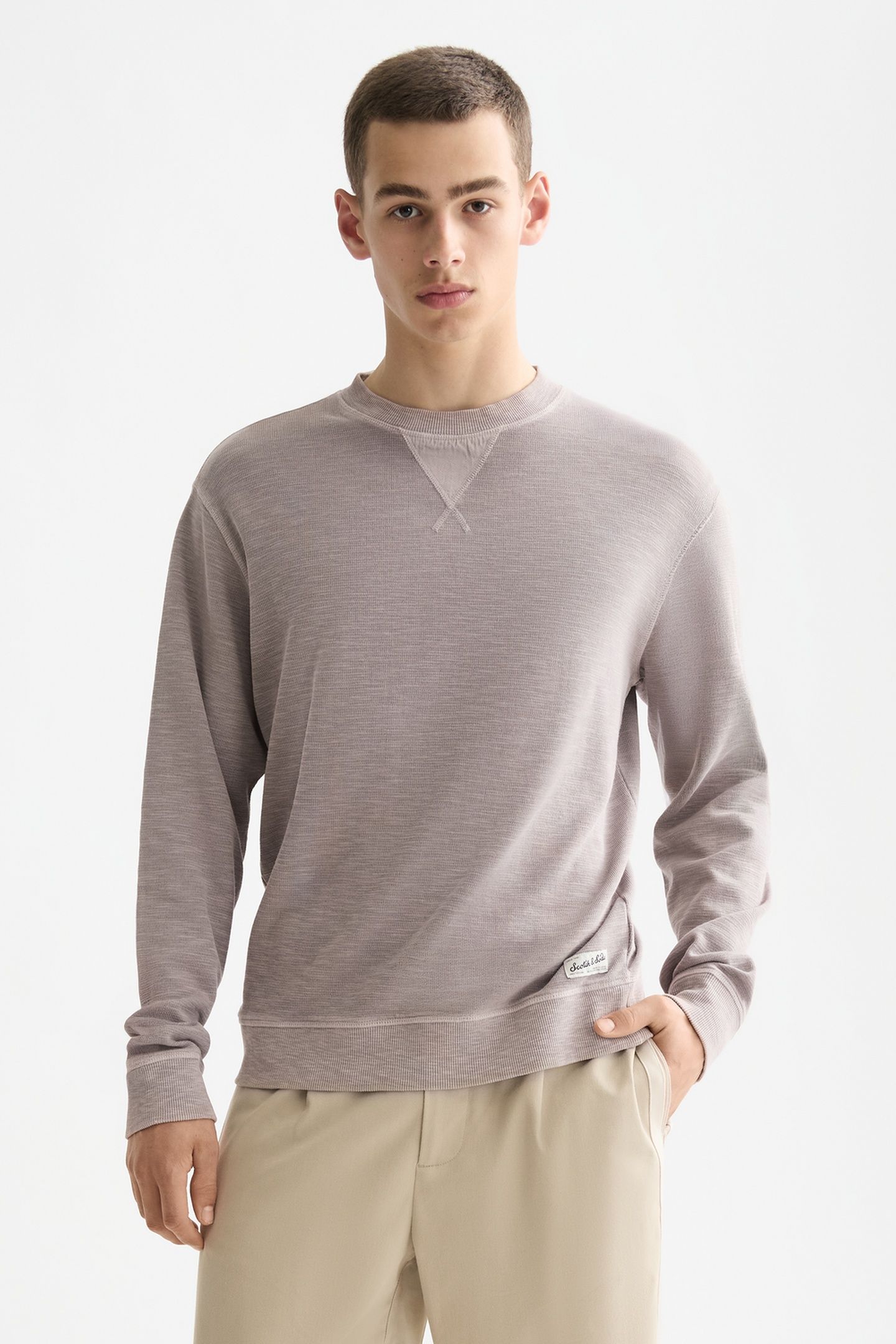 G/D STRUCTURED SWEATSHIRT GULL 1