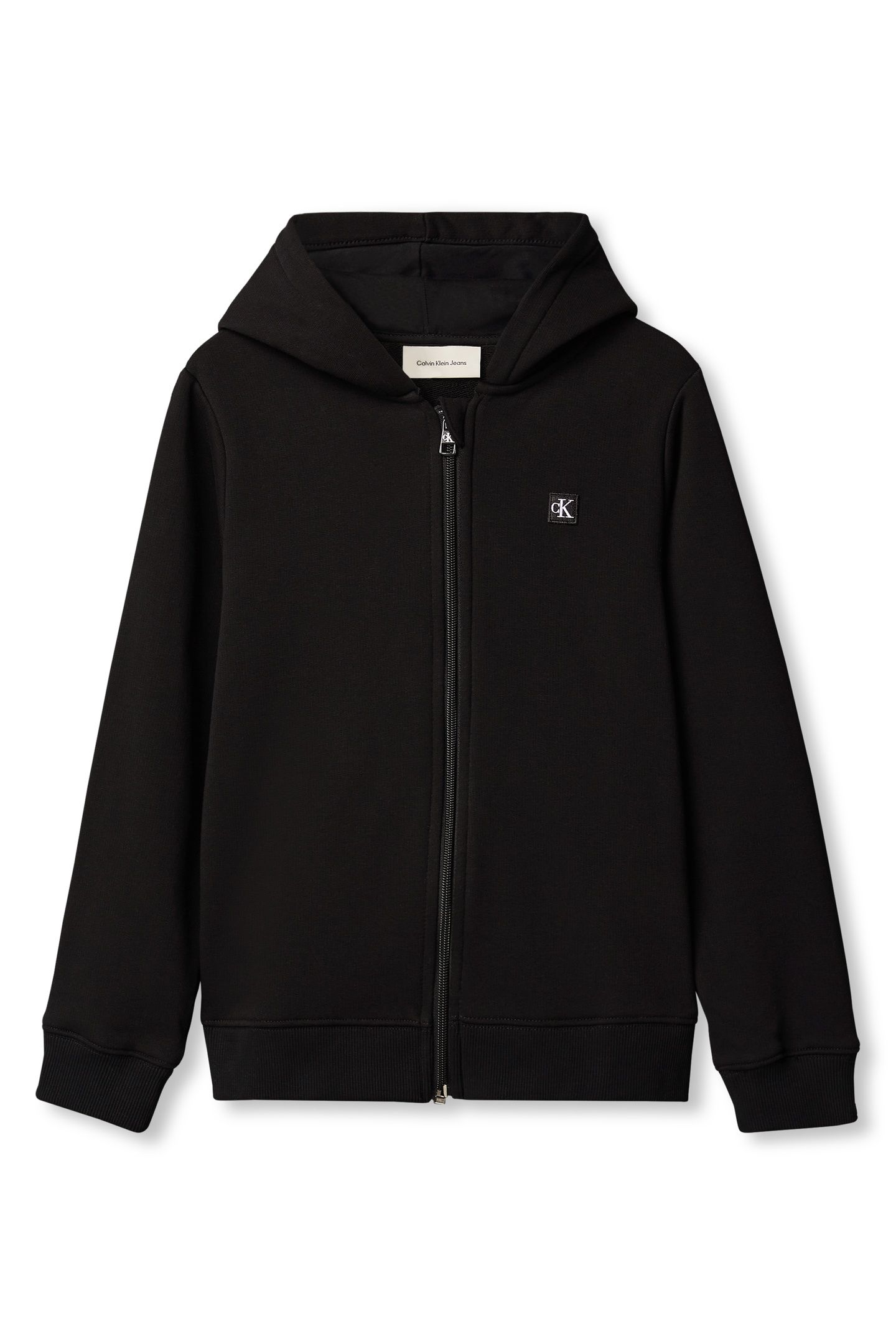 UNISEX MINI BADGE ZIP-THROUGH BLACK 5