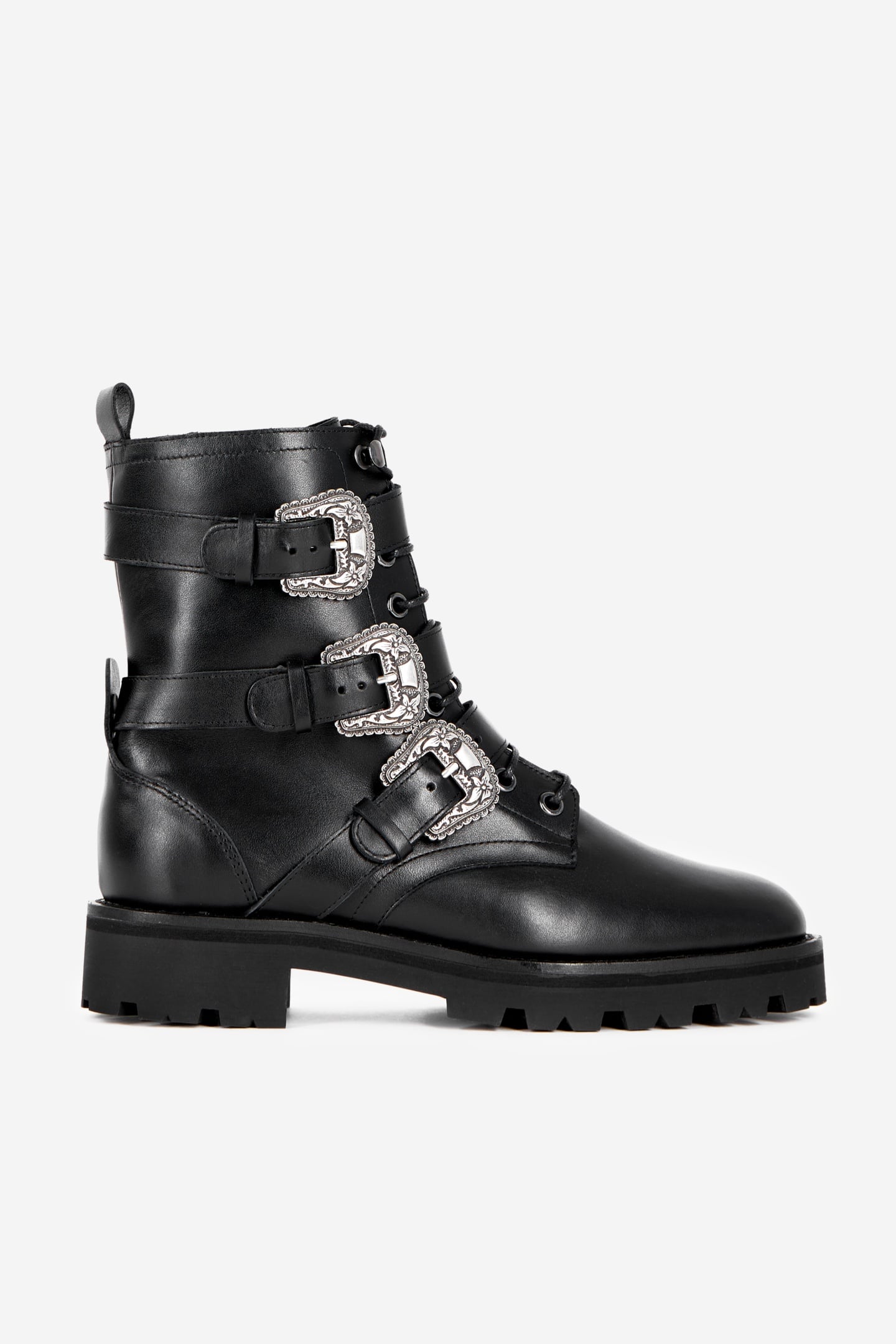 RANGER BOOTS WITH TRIPLE STRAPS BLACK 1