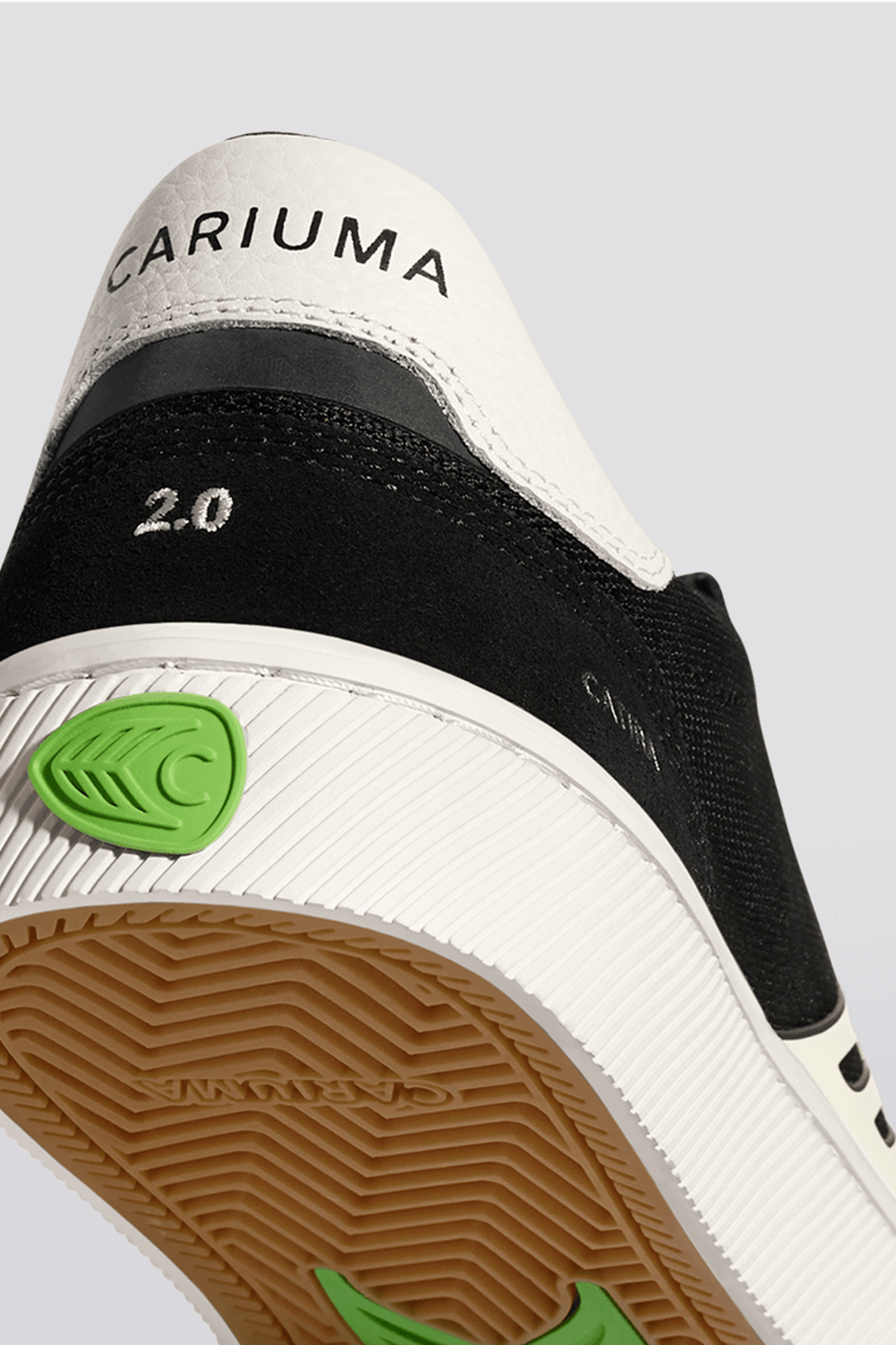 CATIBA PRO 2.0 SUEDE AND CORDURA BLACK IVORY LOGO 3