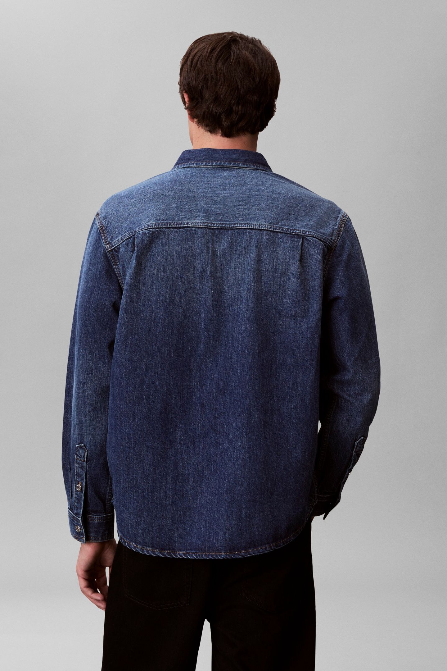LINEN UTILITY SHIRT DEEP CURRENT 3