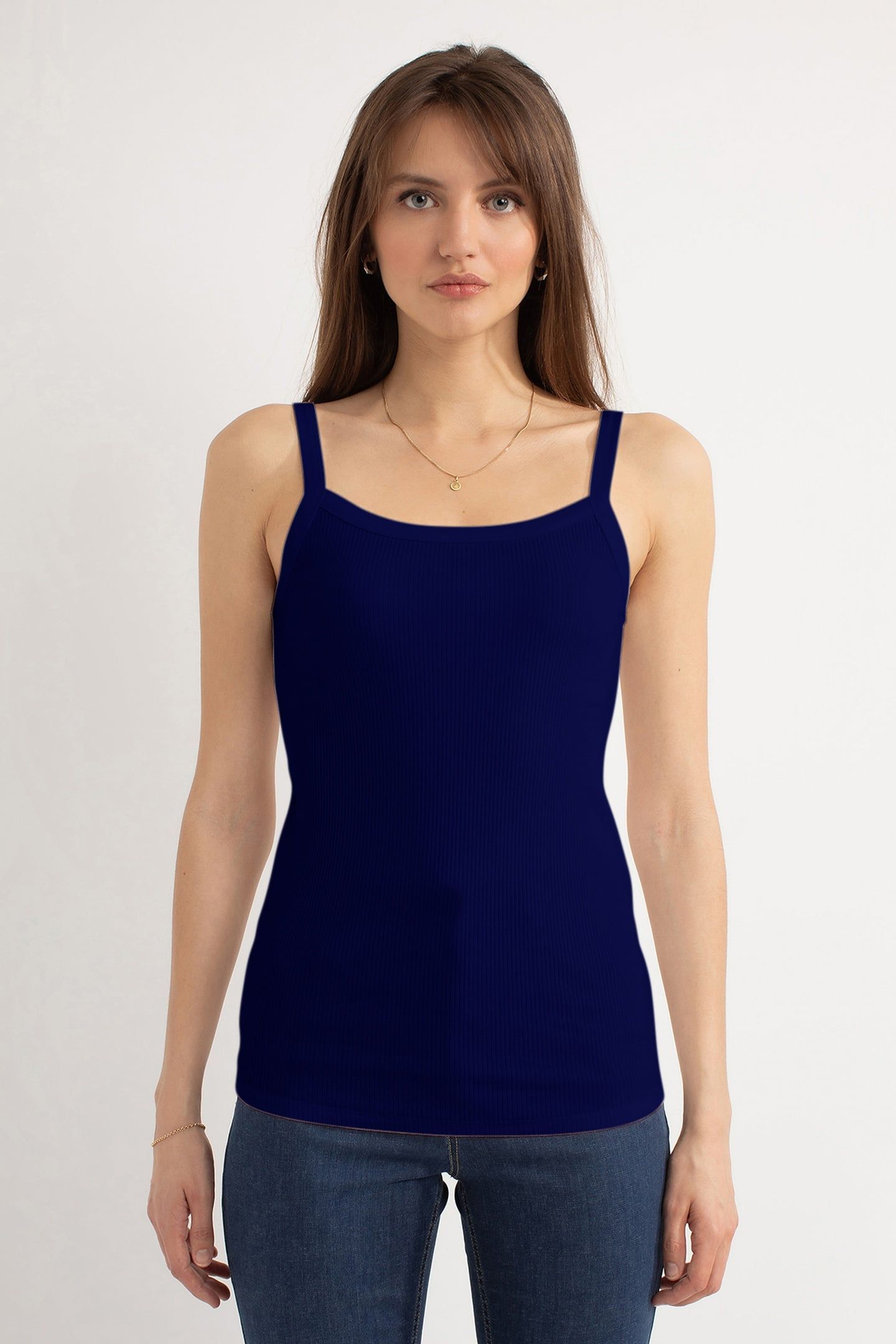 HOLLY TANK TOP RIB NAVY 1