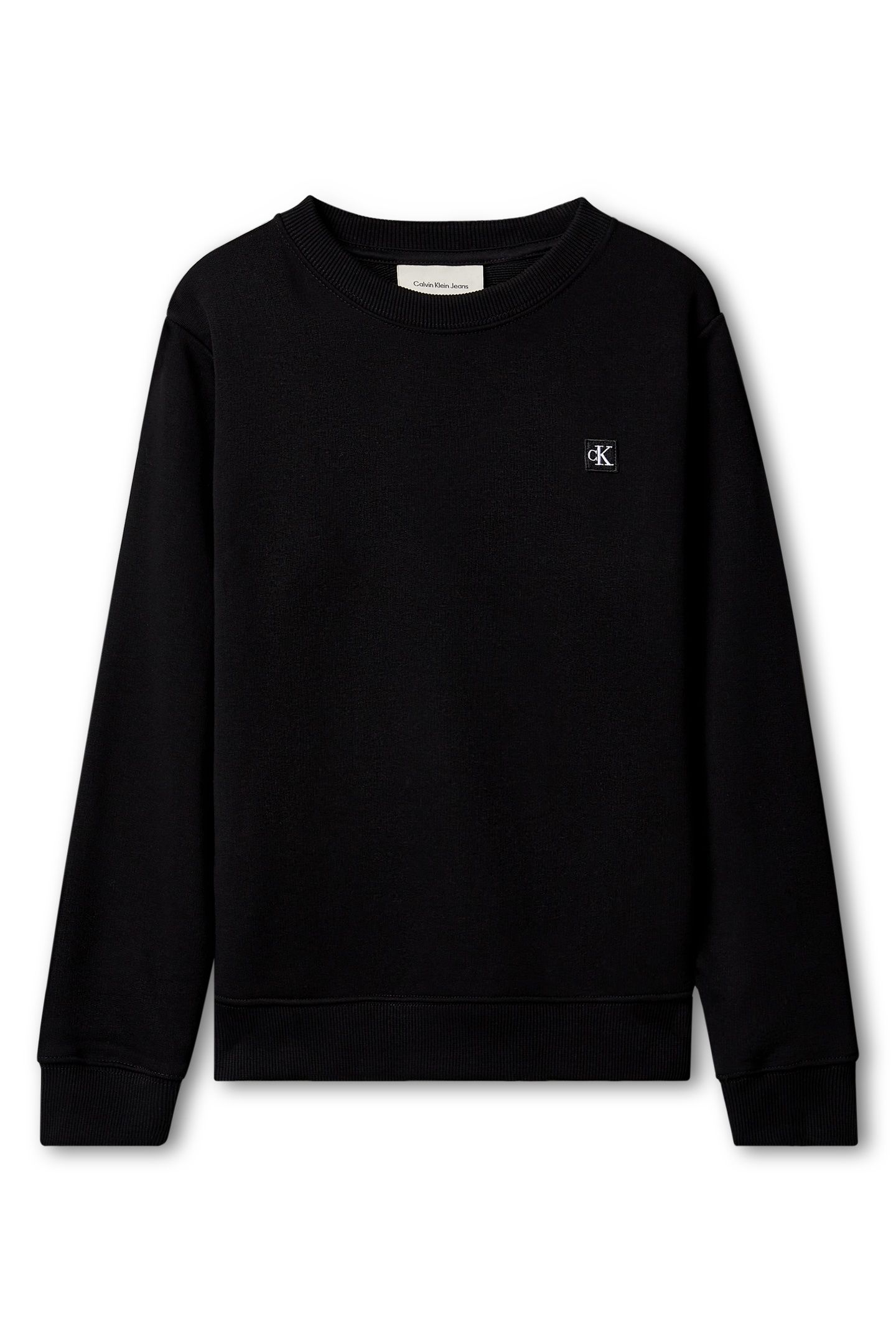 UNISEX MINI BADGE CREW NECK BLACK 4