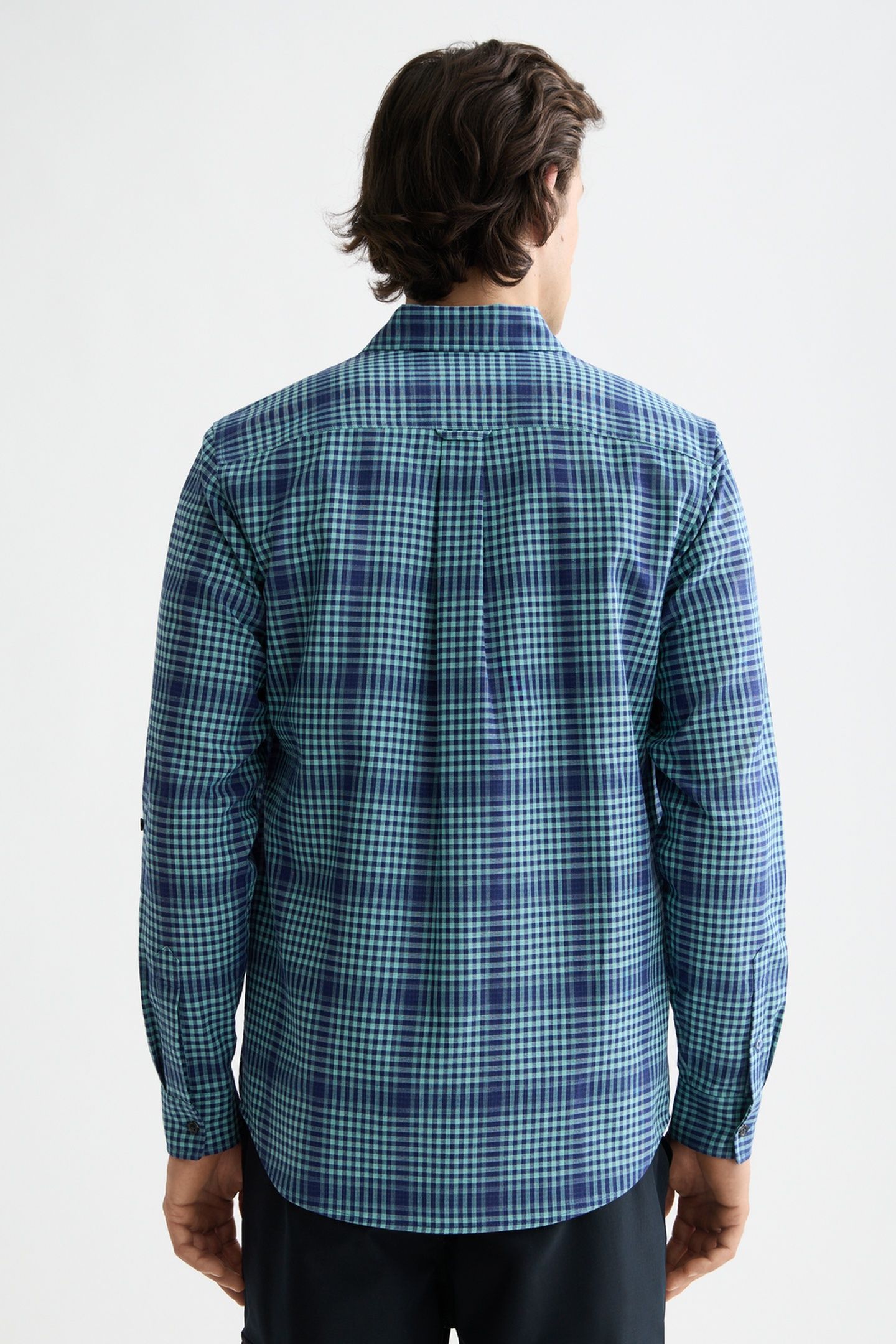 SHADOW-CHECK DOUBLE-FACED SHIRT PEACOAT SHADOW CHECK 3