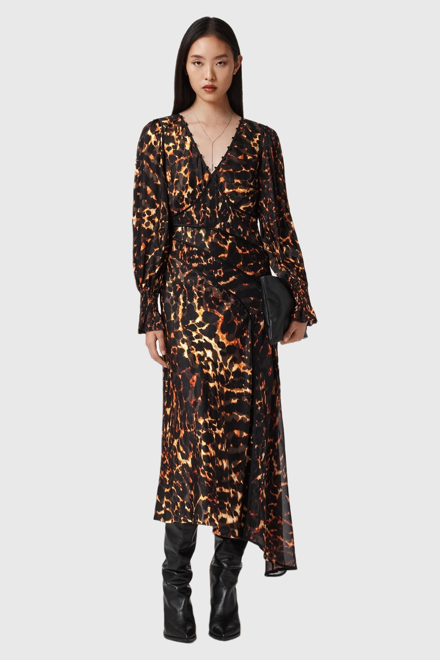 DANNIE DRESS PARDUS FLAME BROWN 3
