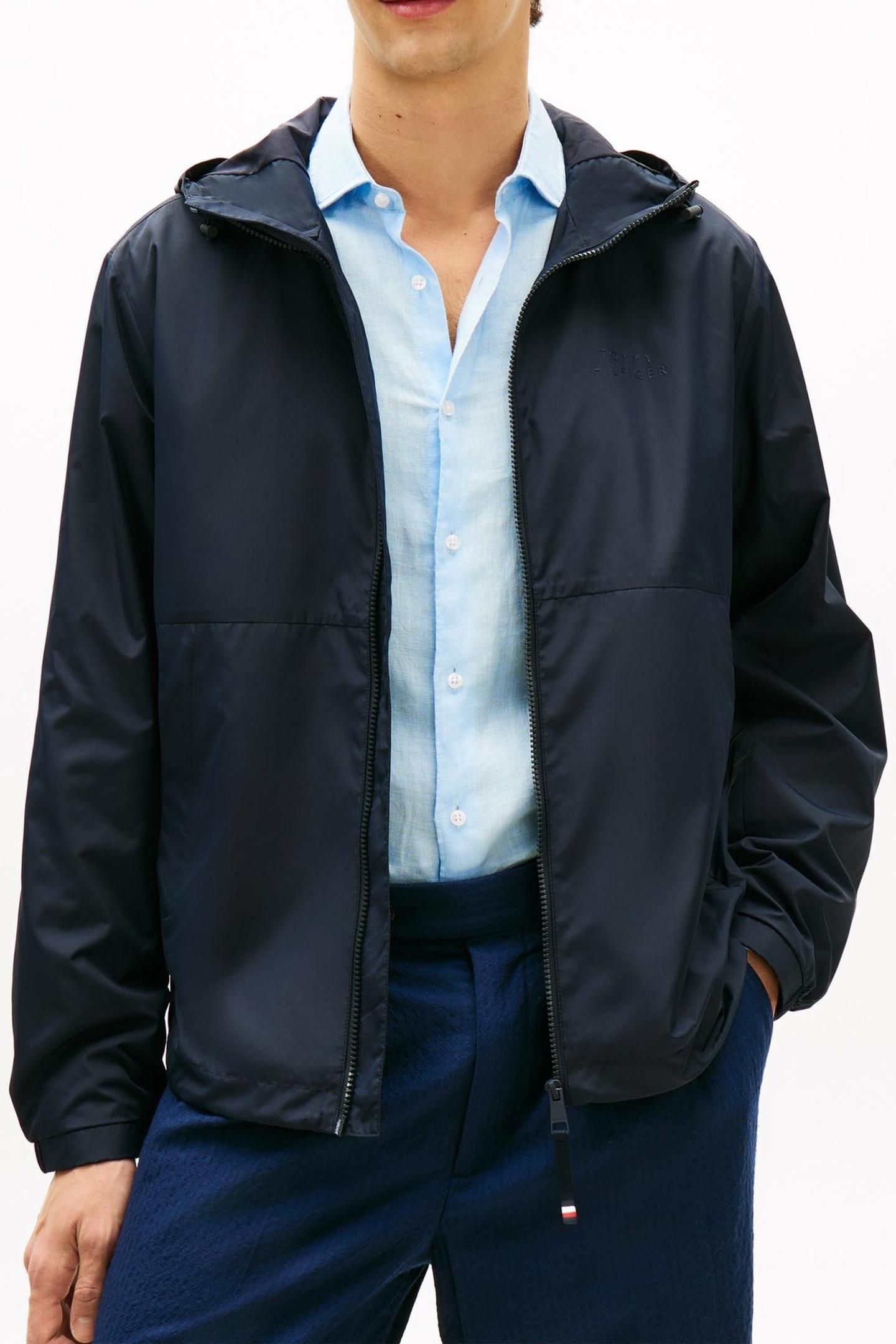 BRANDED HOODED JACKET DESERT SKY 1