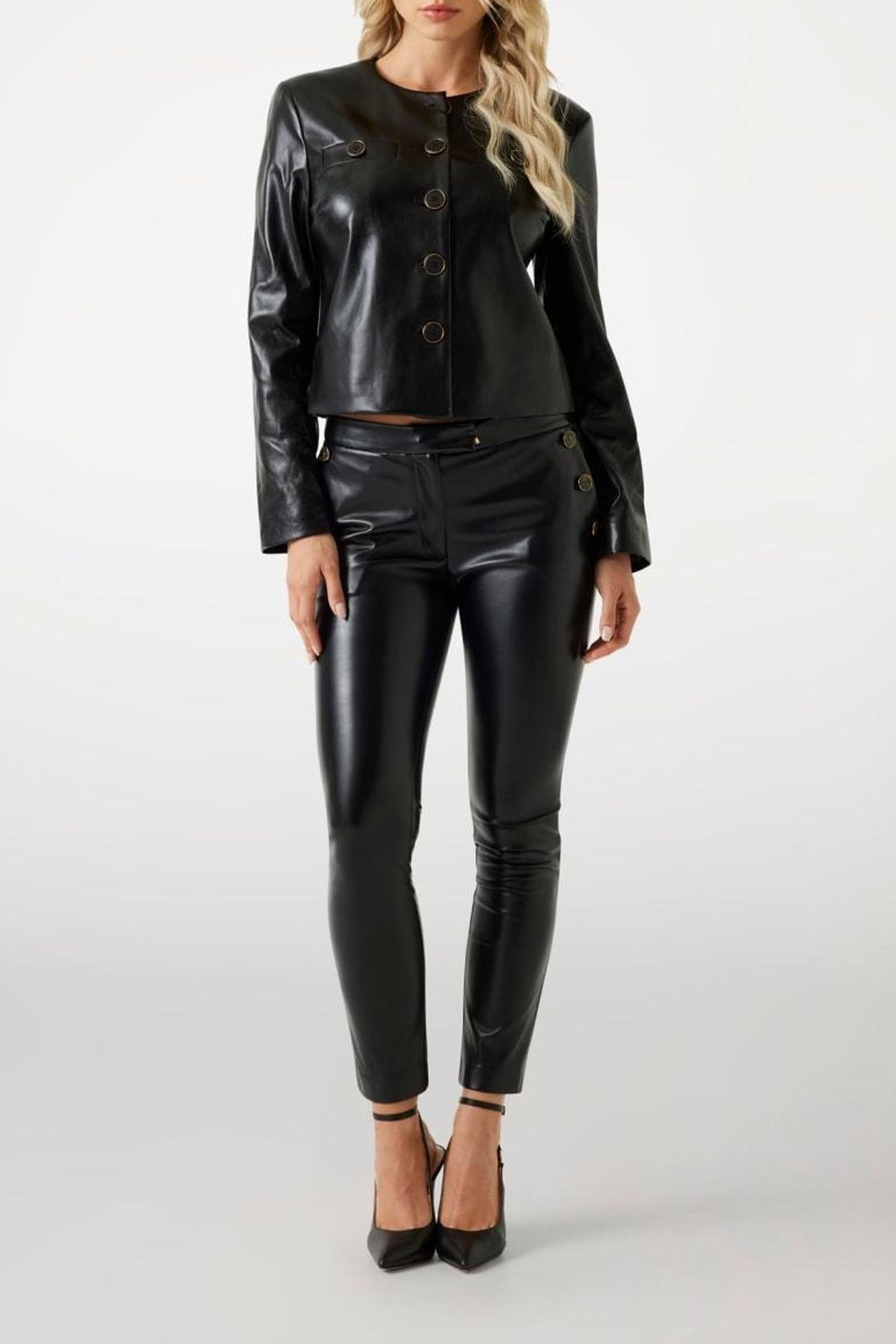 FERGIE CROPPED JACKE JET BLACK A996 3