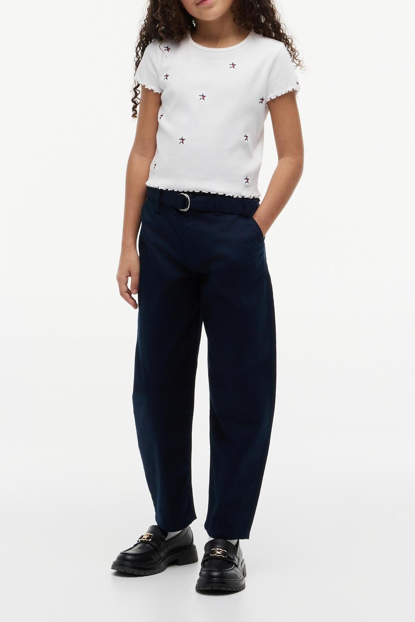 GIRLS BARREL PANTS DARK NIGHT NAVY 1