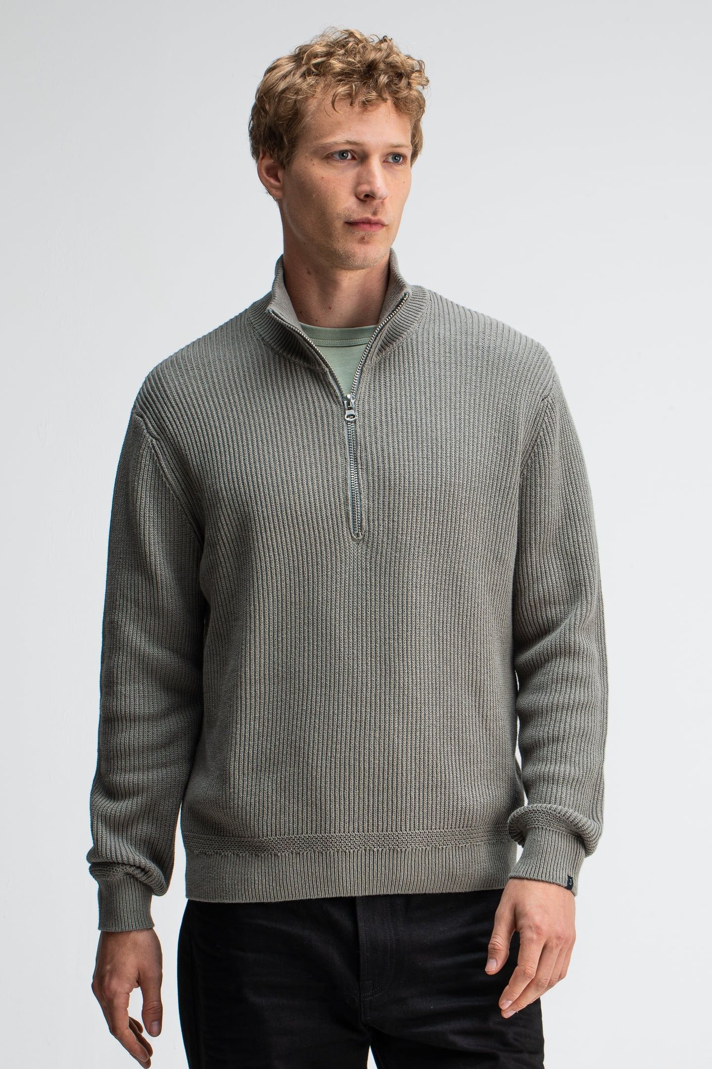 GALWAY HALF ZIP GRANITE GREEN 1