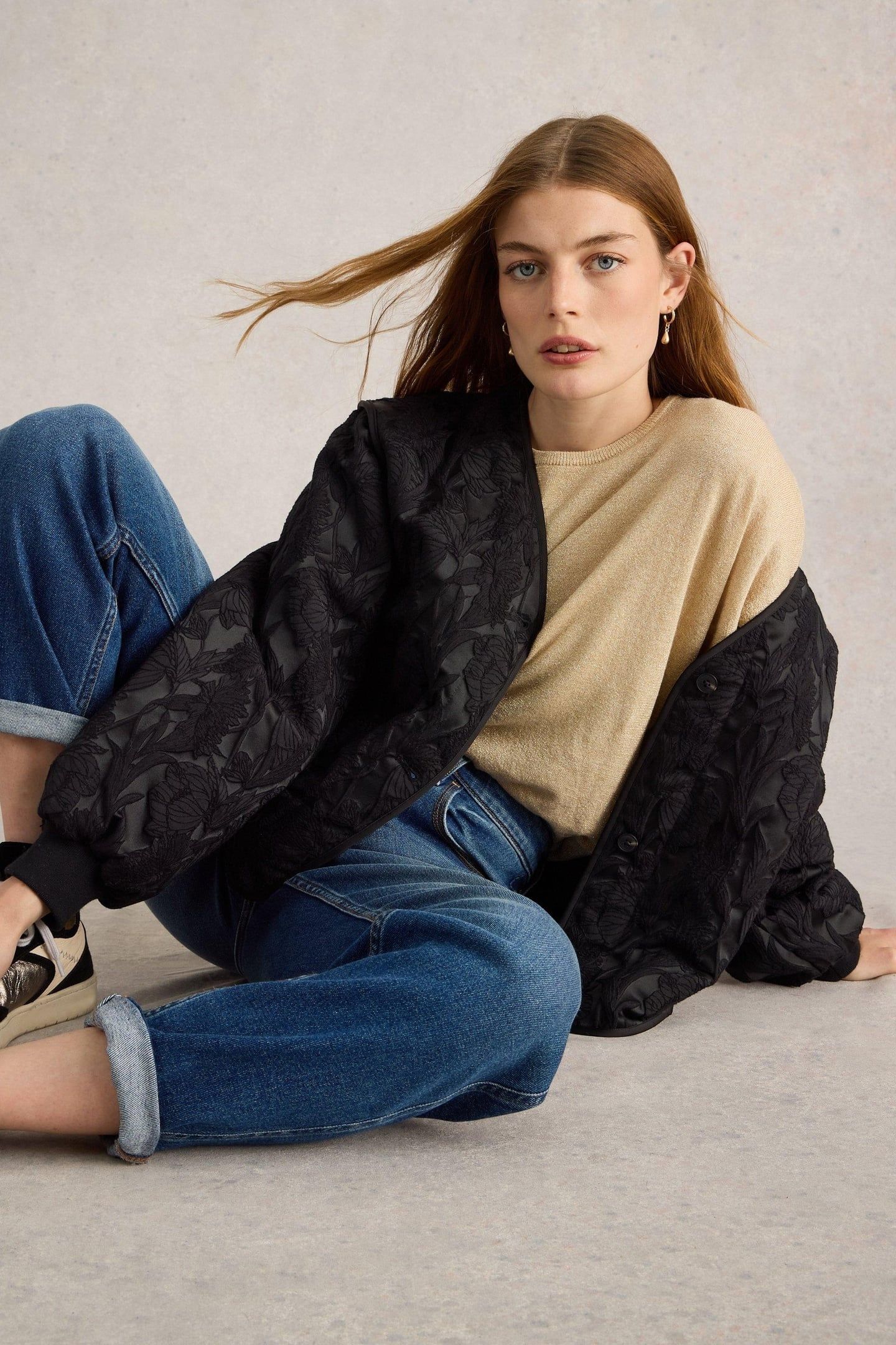BELLA JACQUARD JACKET PURE BLACK 7