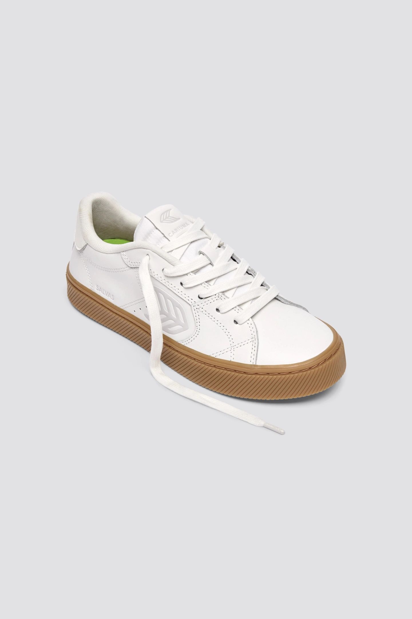 SALVAS LEATHER GUM WARM WHITE ICE LOGO 3