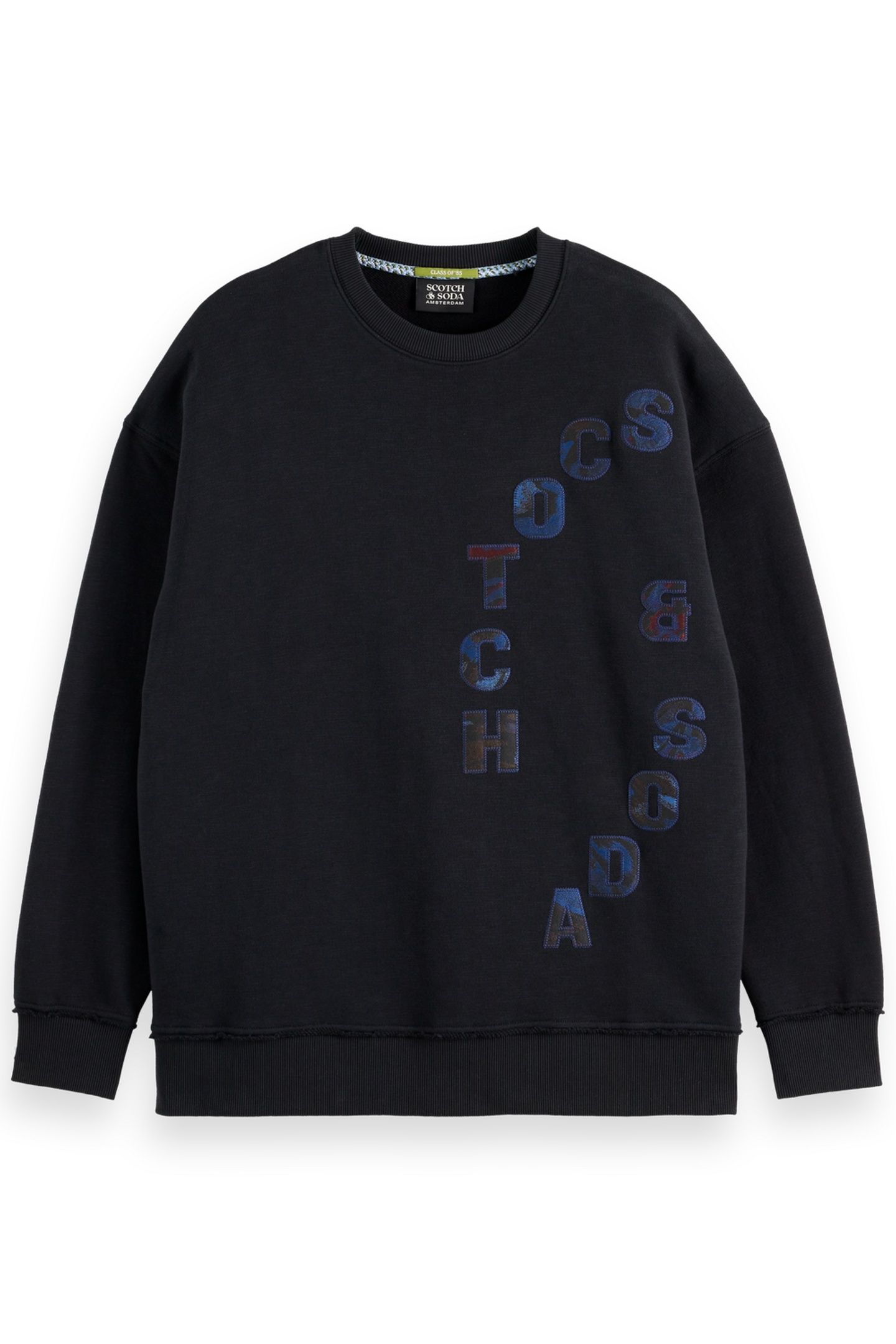 LOOSE FIT APPLIQUE SWEATSHIRT METEORITE 3