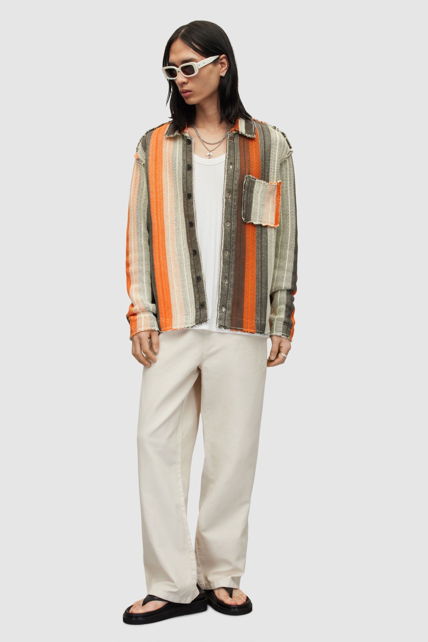 TRUCK CARDIGAN ECRU/BITTER BROWN 4