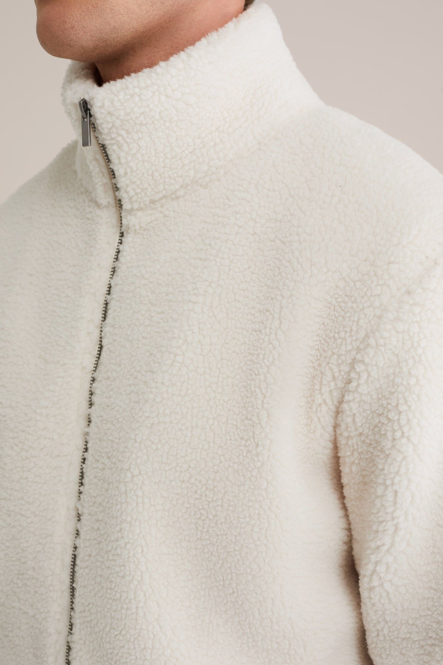 CARDIGAN WITH ZIPPER OFF-WHITE 5