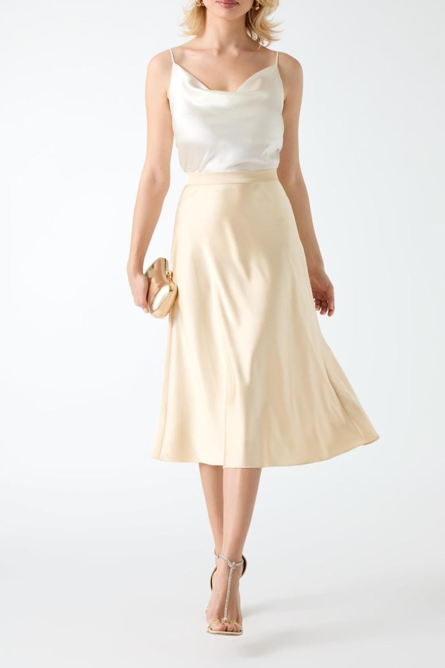 JOSETTE MIDI SKIRT CALM SANDS 1