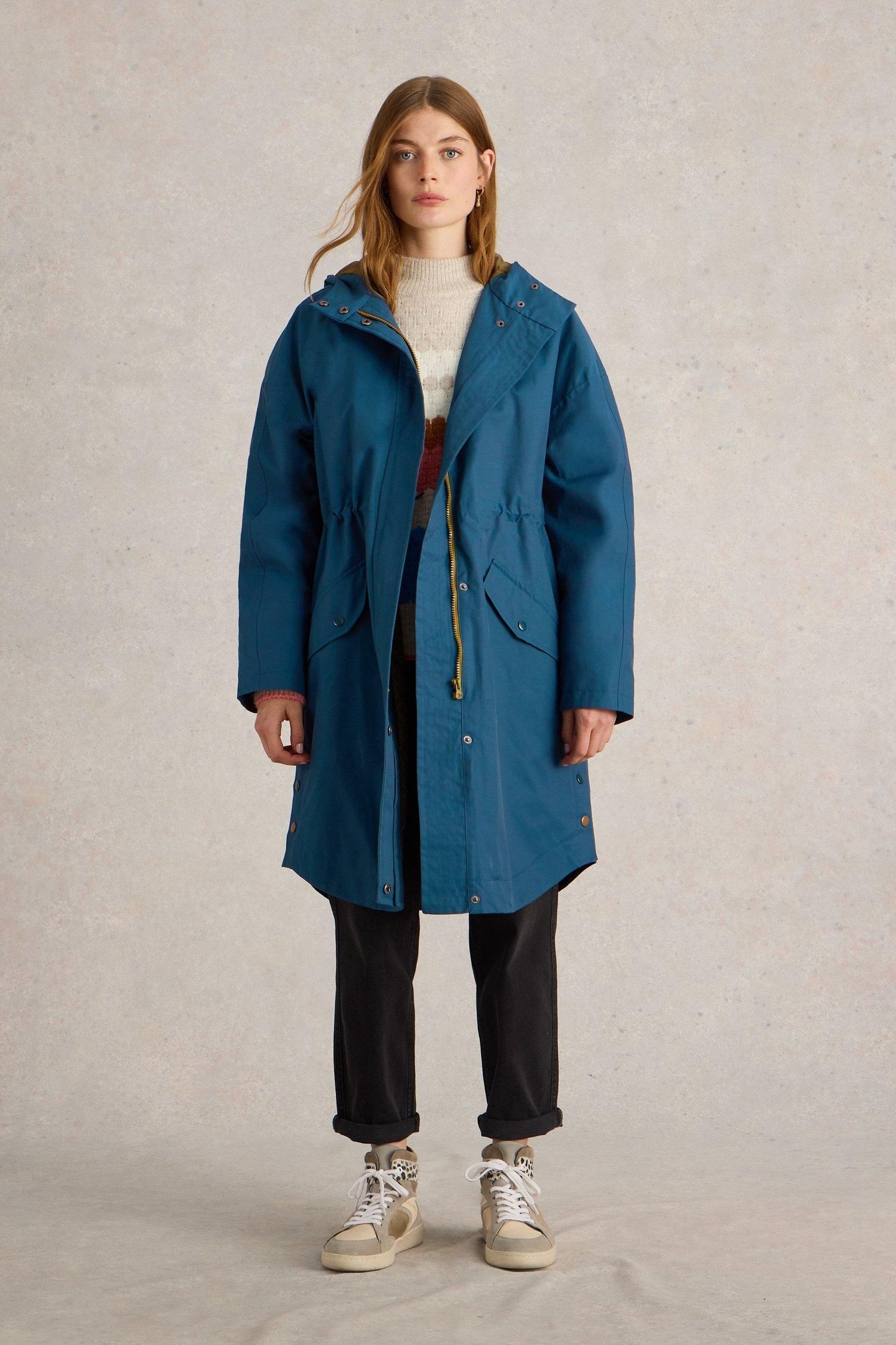WINNIE WATERPROOF COAT DARK TEAL 1