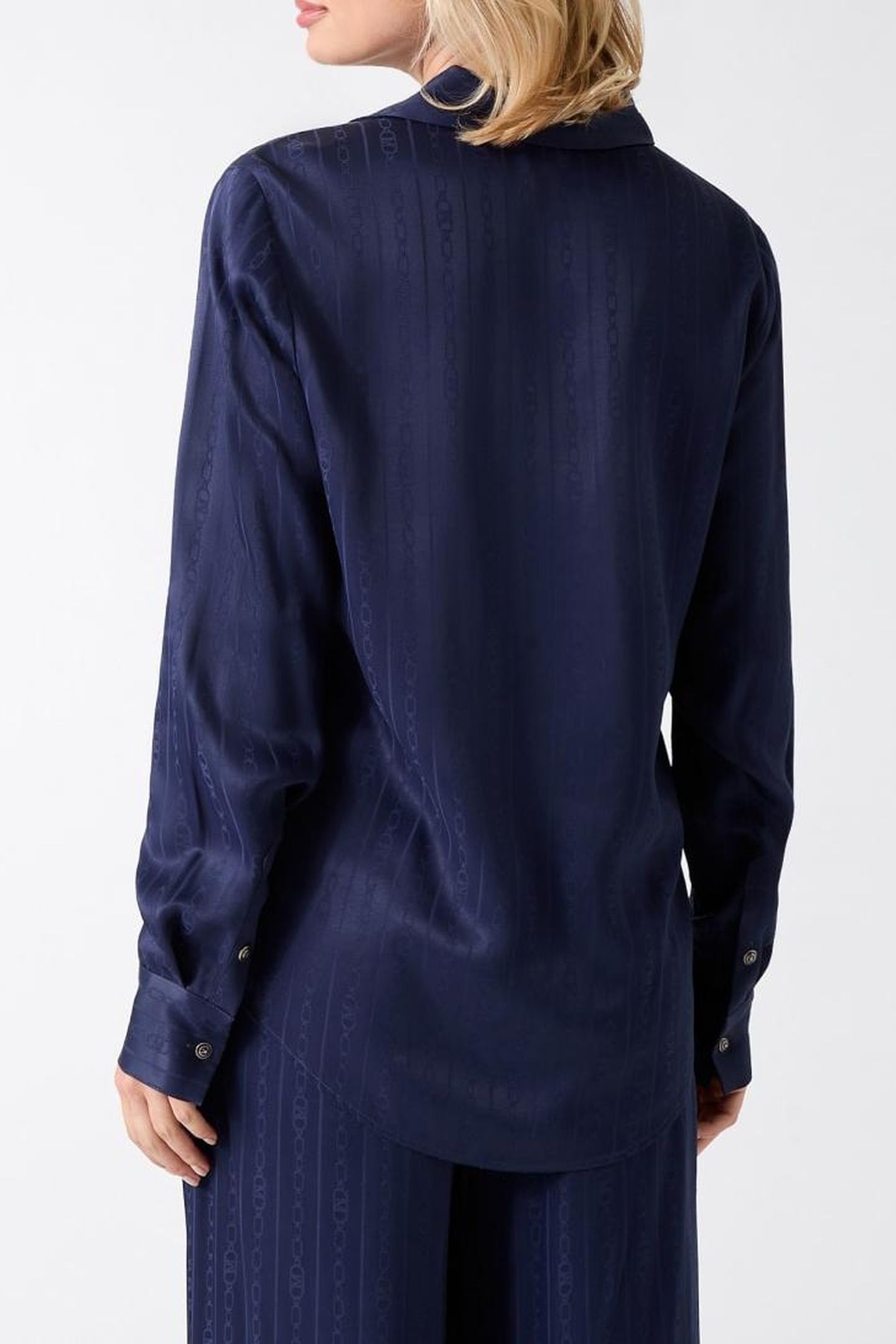 MELISSA SHIRT NAVY MONOGRAM JACQAU 5