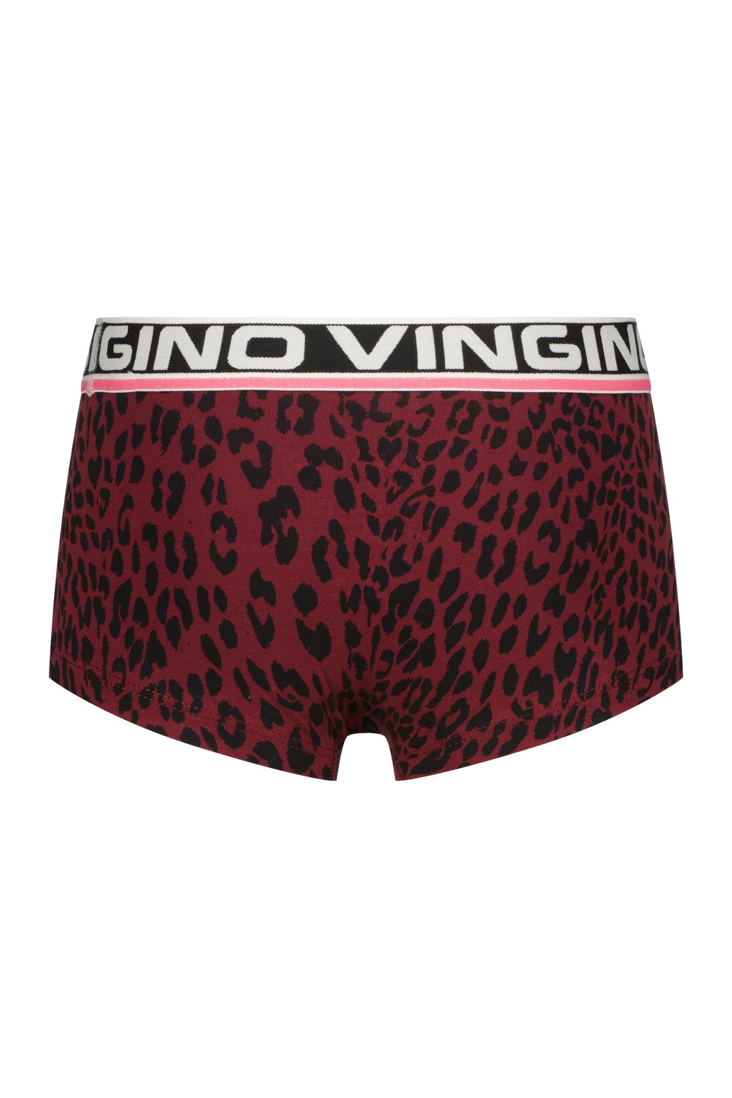 GIRLS ANIMAL SINGLET SET HIPSTER BURGUNDY RED 4