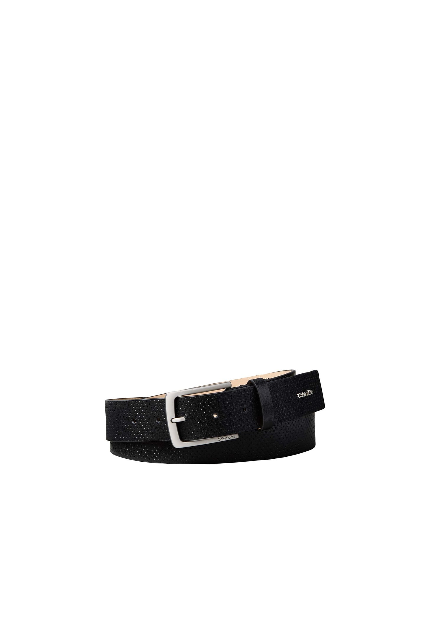 CASUAL PIN BUCKLE BELT BLACK/BRUSHED NICKEL 1