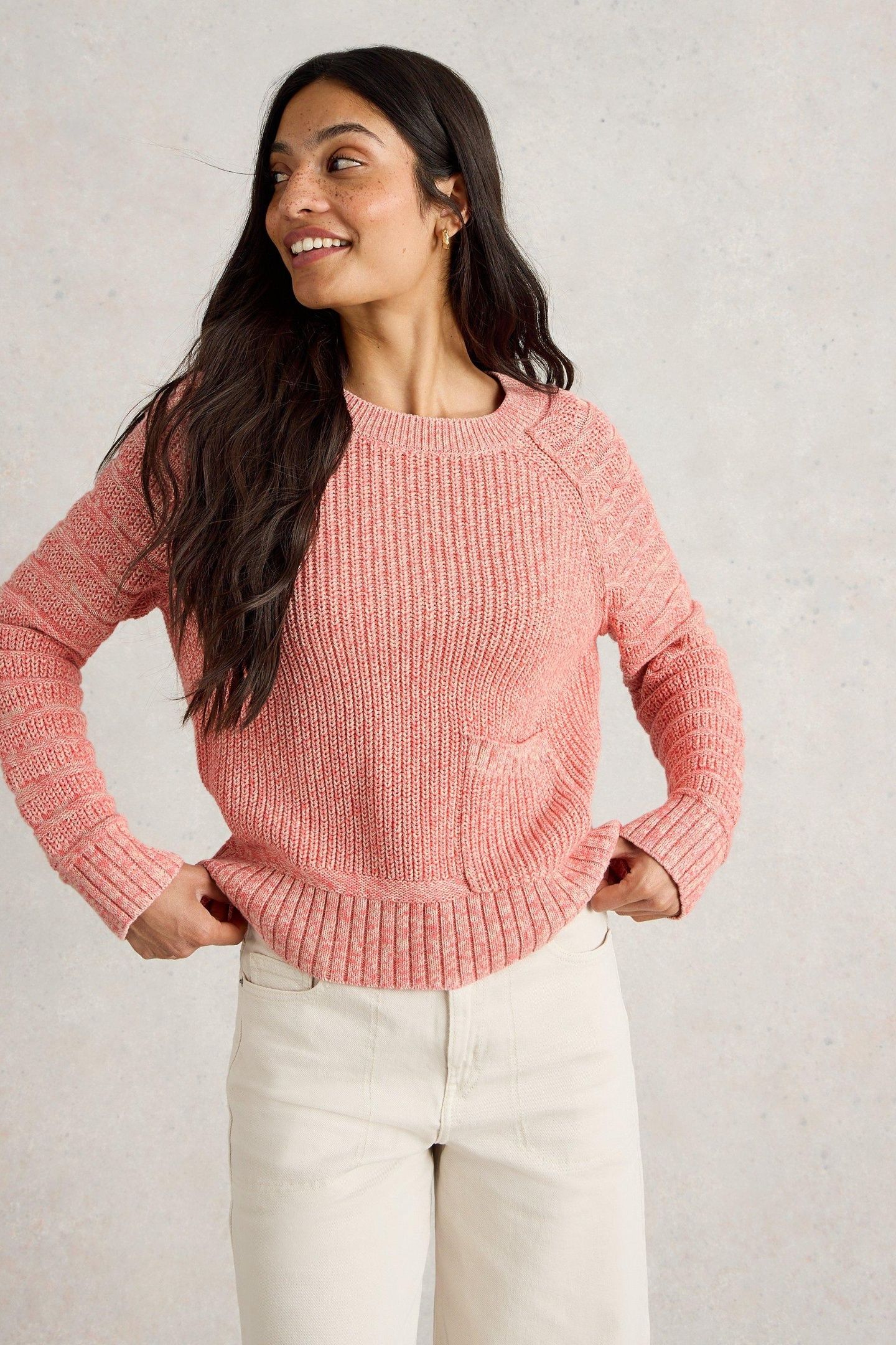 CINDY COTTON JUMPER MID CORAL 1