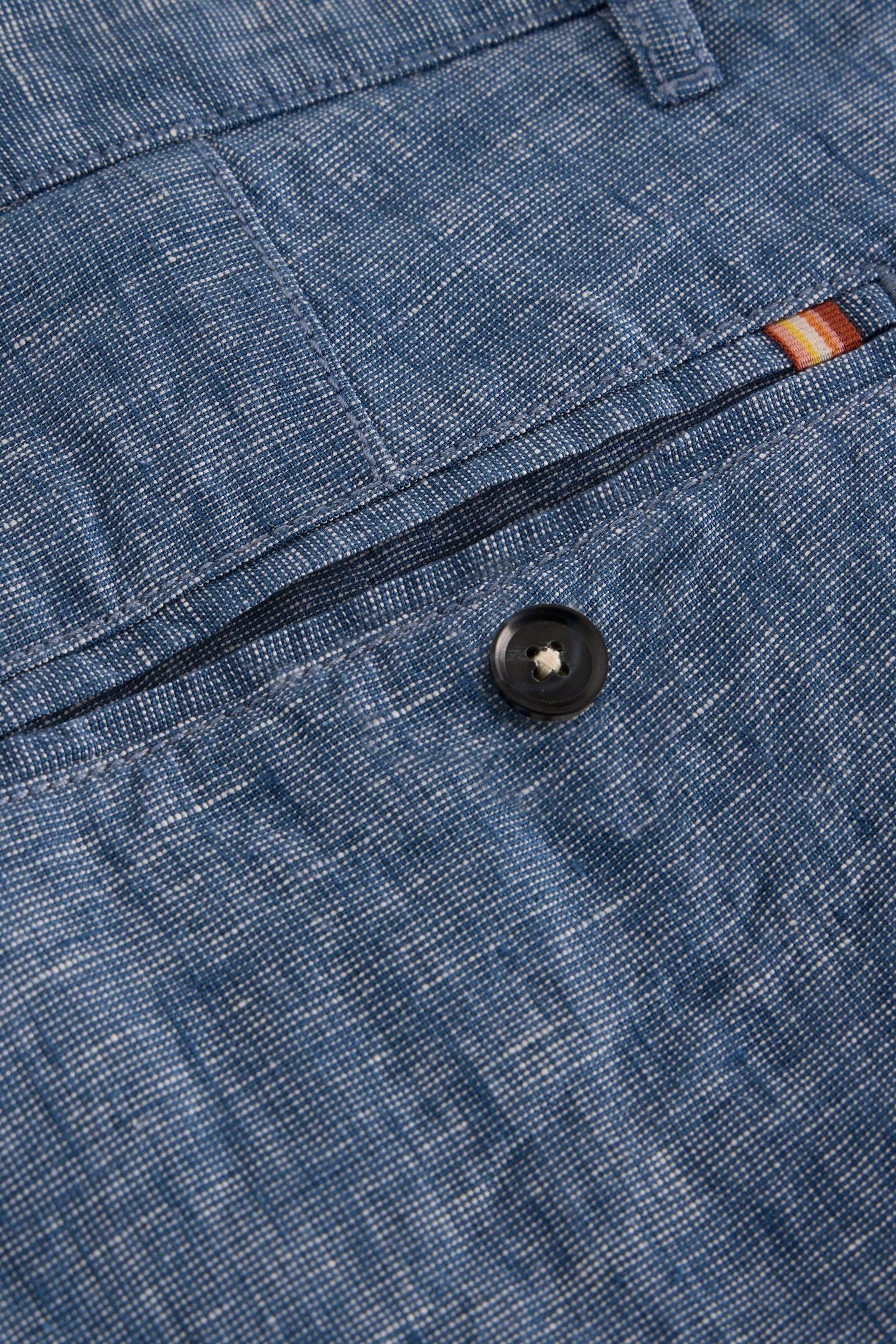 LINEN CHINO SHORT MID BLUE 6
