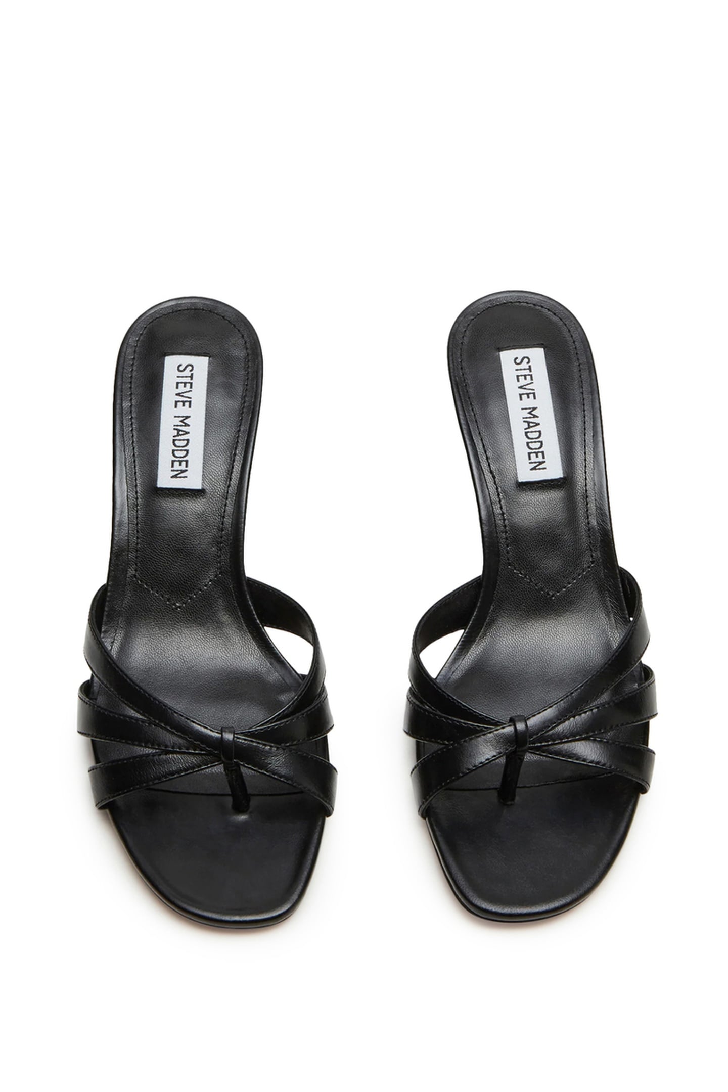 CARY SANDALS BLACK LEATHER 6
