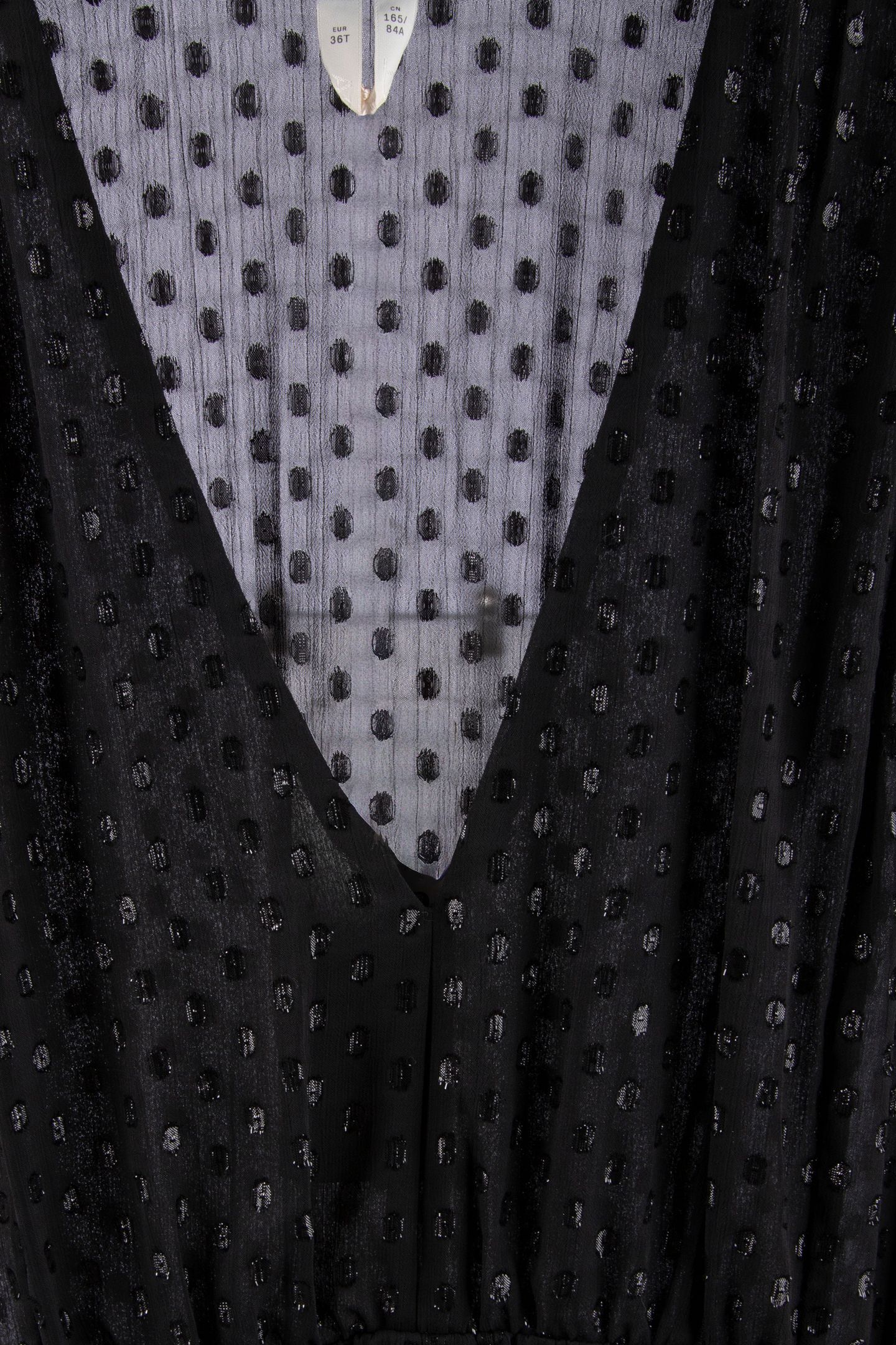 GILI FLOCK DOT DRESS BLACK 4