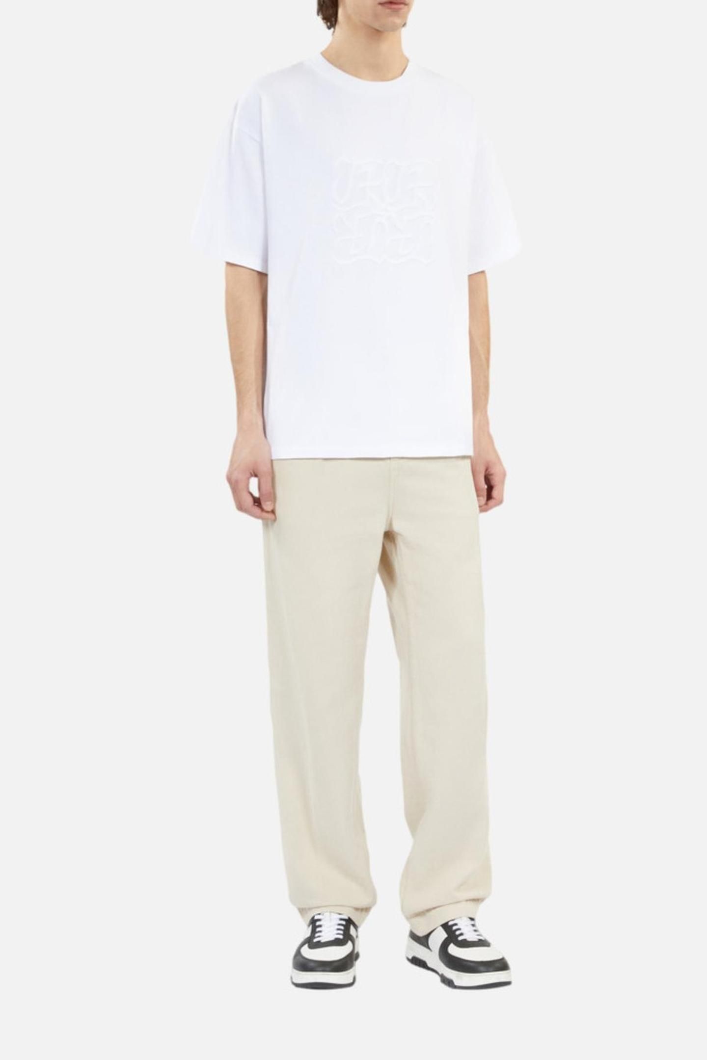 SHORT-SLEEVED T-SHIRT WITH TK CHEST EMBROIDERY WHITE 2