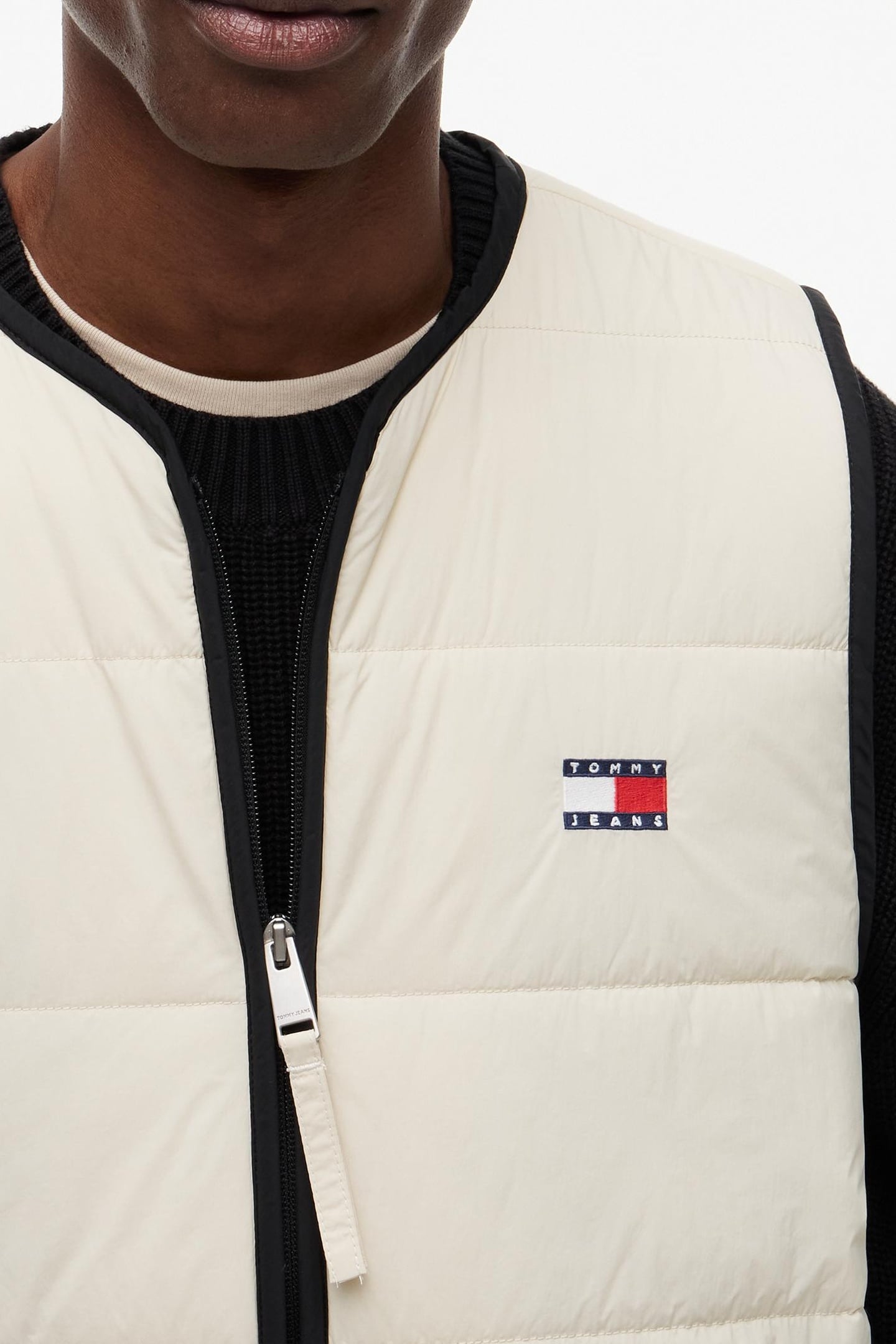 FLAG QUILTED VEST CLASSIC BEIGE 5