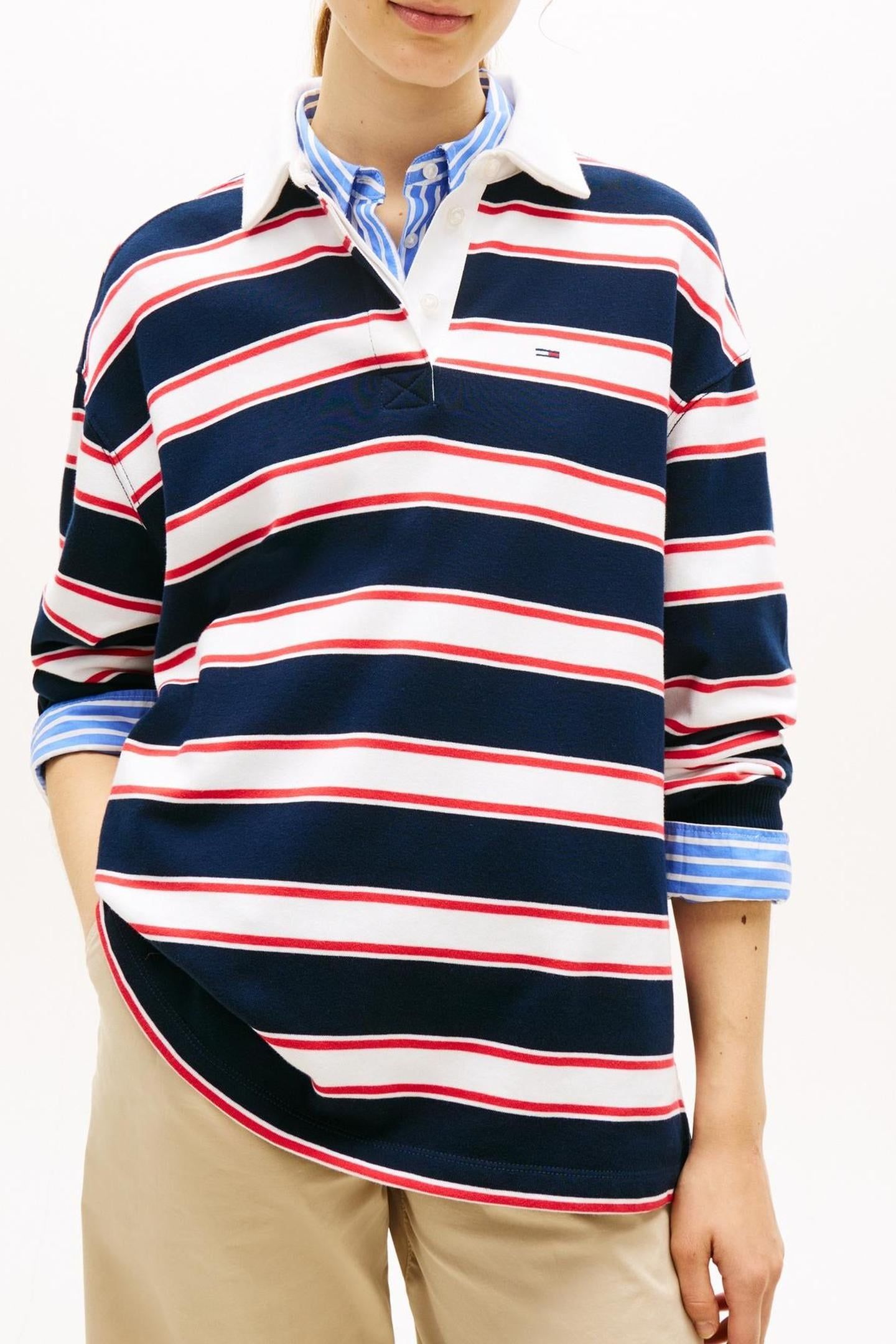RELAXED S-FLAG STRIPE DARK NIGHT NAVY/MULTI STRIPE 1