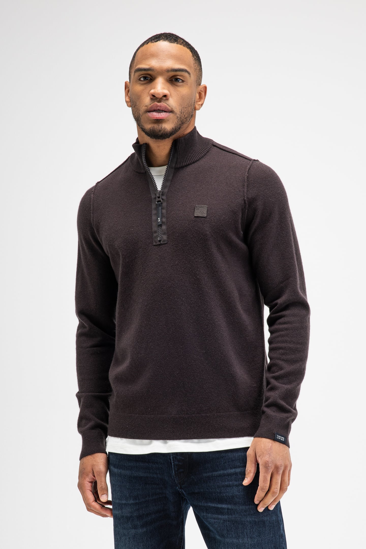 CLIFTON HALFZIP TOPAZ BROWN 1