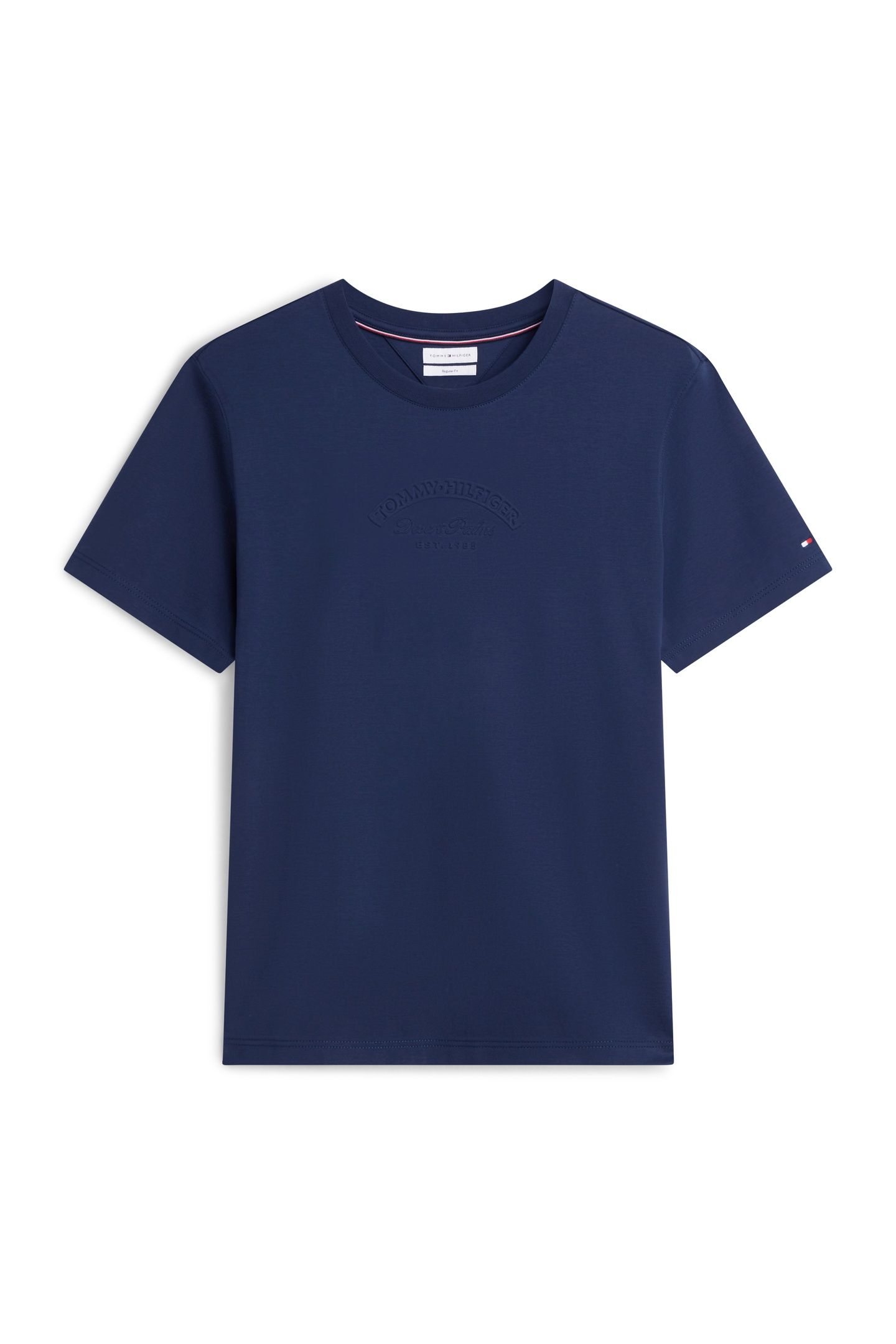 INTERLOCK EMBOSSED T-SHIRT CARBON NAVY 4