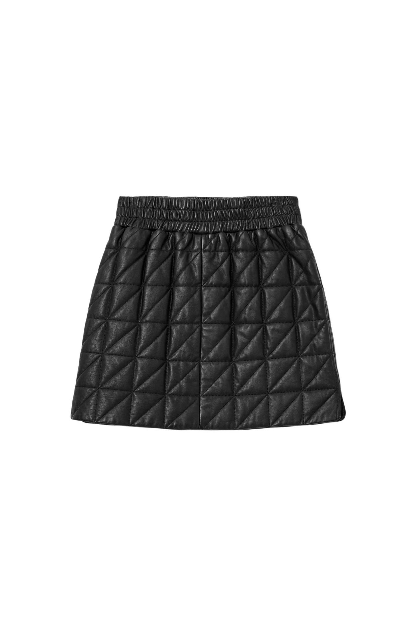 CARLY QUILTED SKIRT BLACK 7