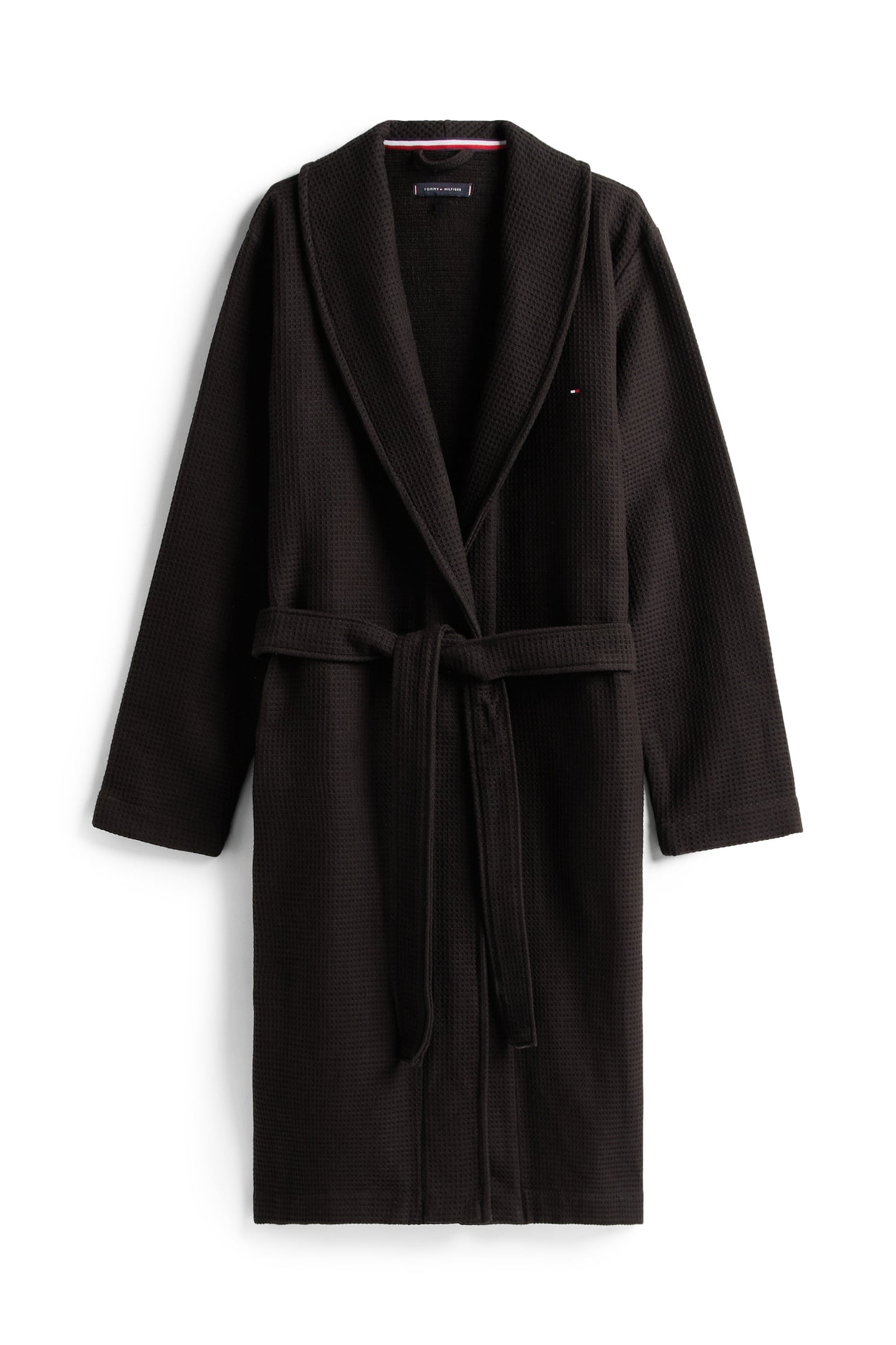 WAFFLE BATHROBE BLACK 3