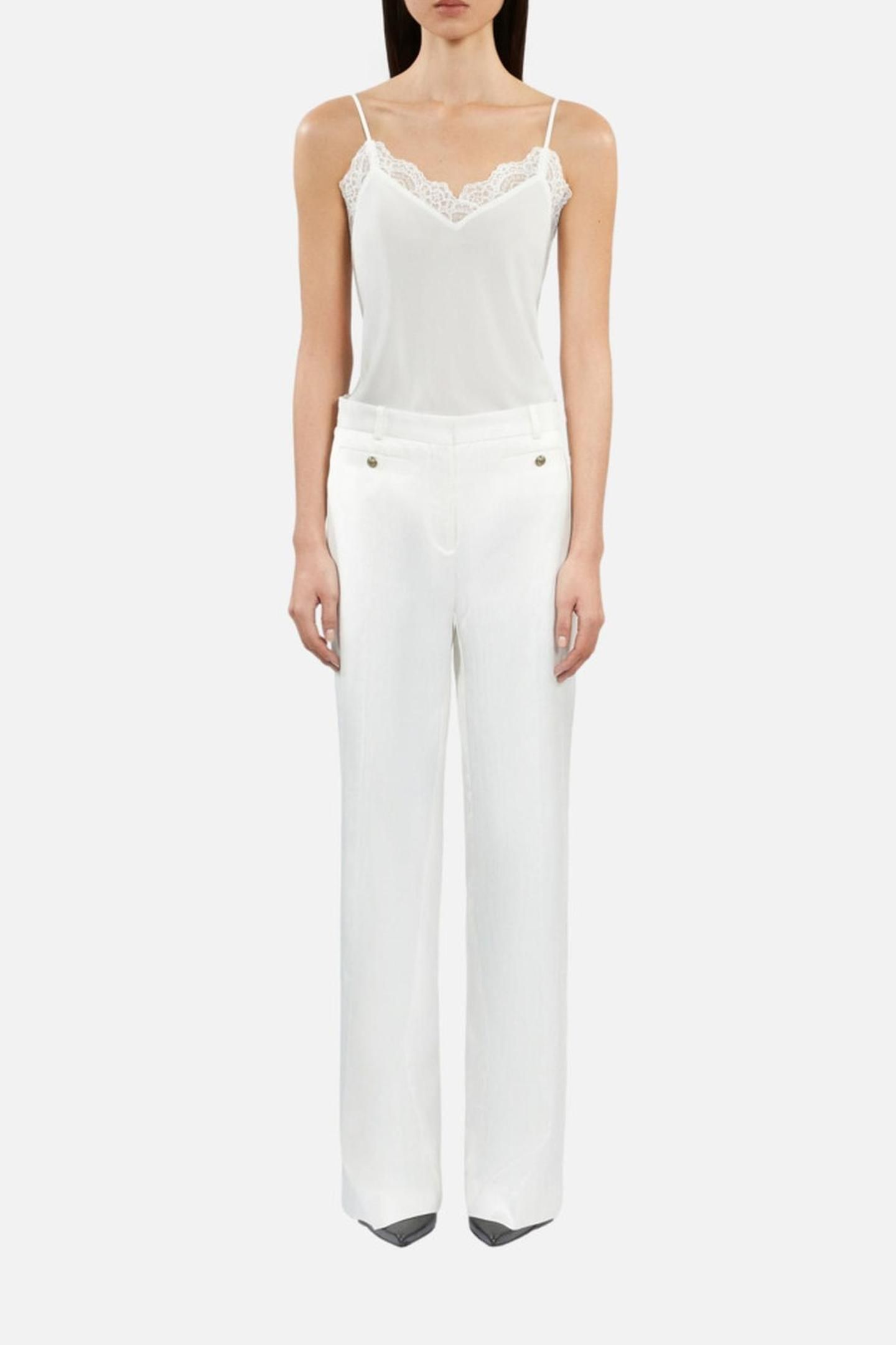 WIDE COSTUME TROUSERS WHITE 1