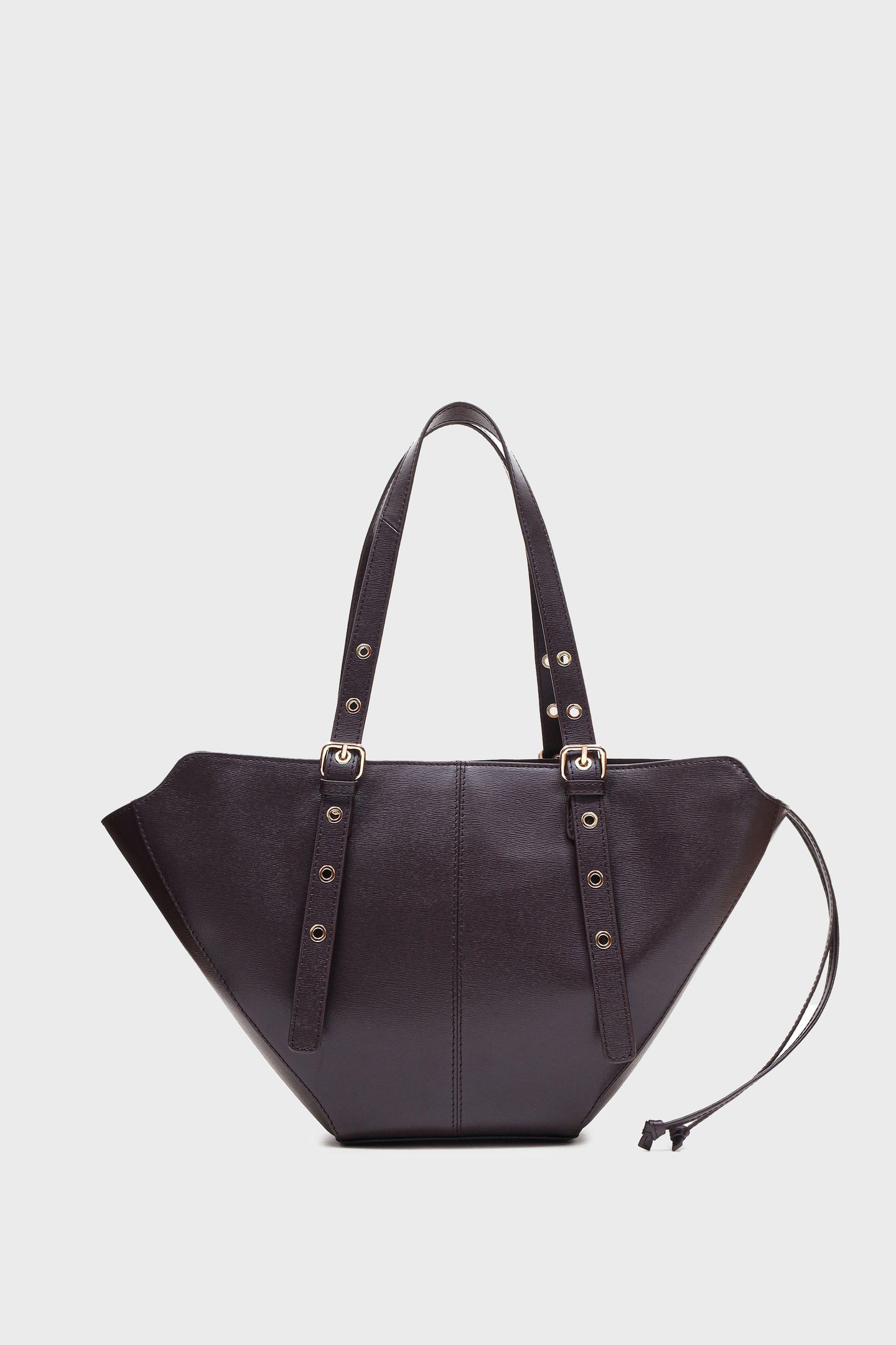 SMALL NORA FLORENCE CHOCOLATE W. GOLD 1