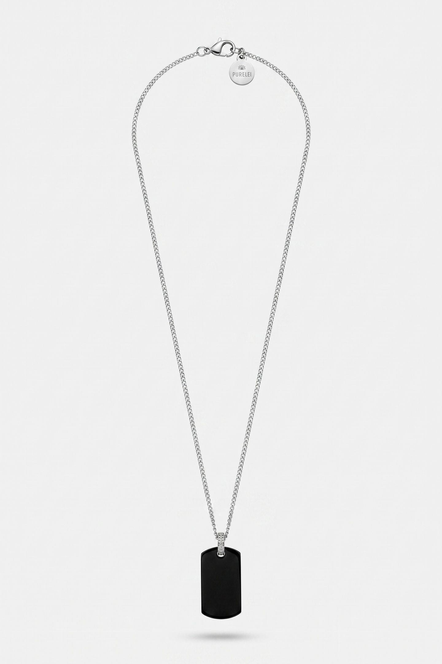 PLATE CHARM KETTE SILVER 3