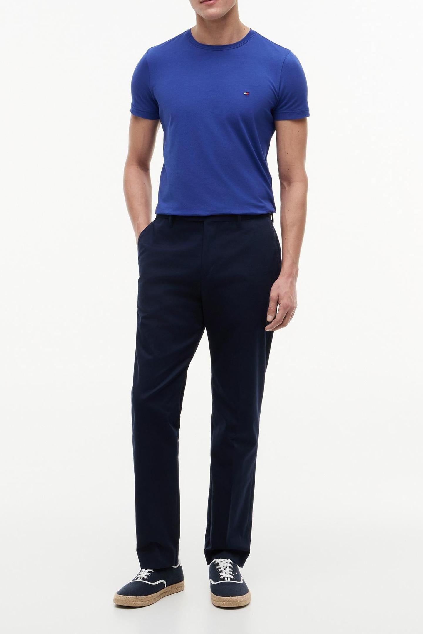STRETCH SLIM FIT TEE PIGMENT BLUE 3