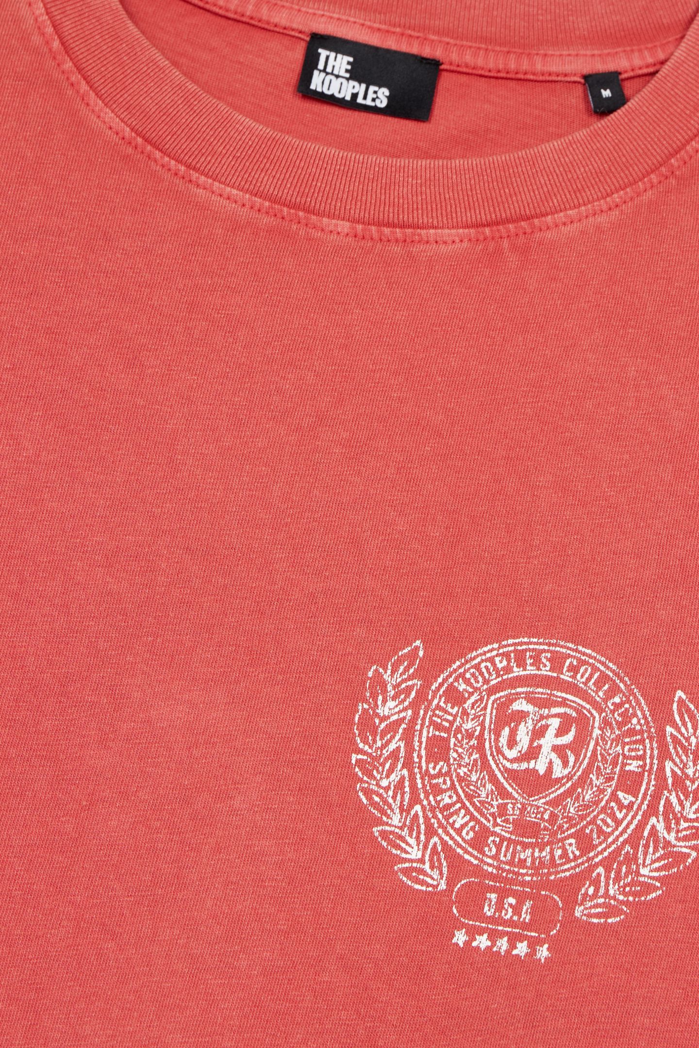 SHORT-SLEEVED PRINT T-SHIRT RED BRIQUE 7